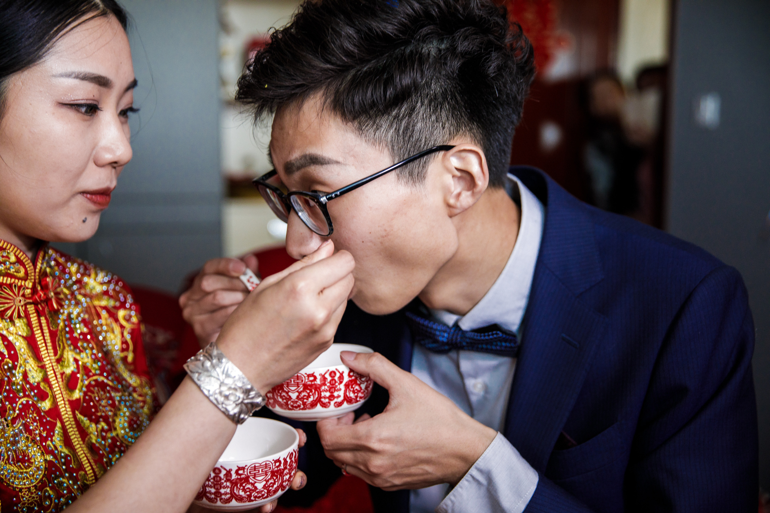 Китайская свадьба по традиционным китайским + европейским обычаям. Фотограф в Шанхае — Лола Пидлуская