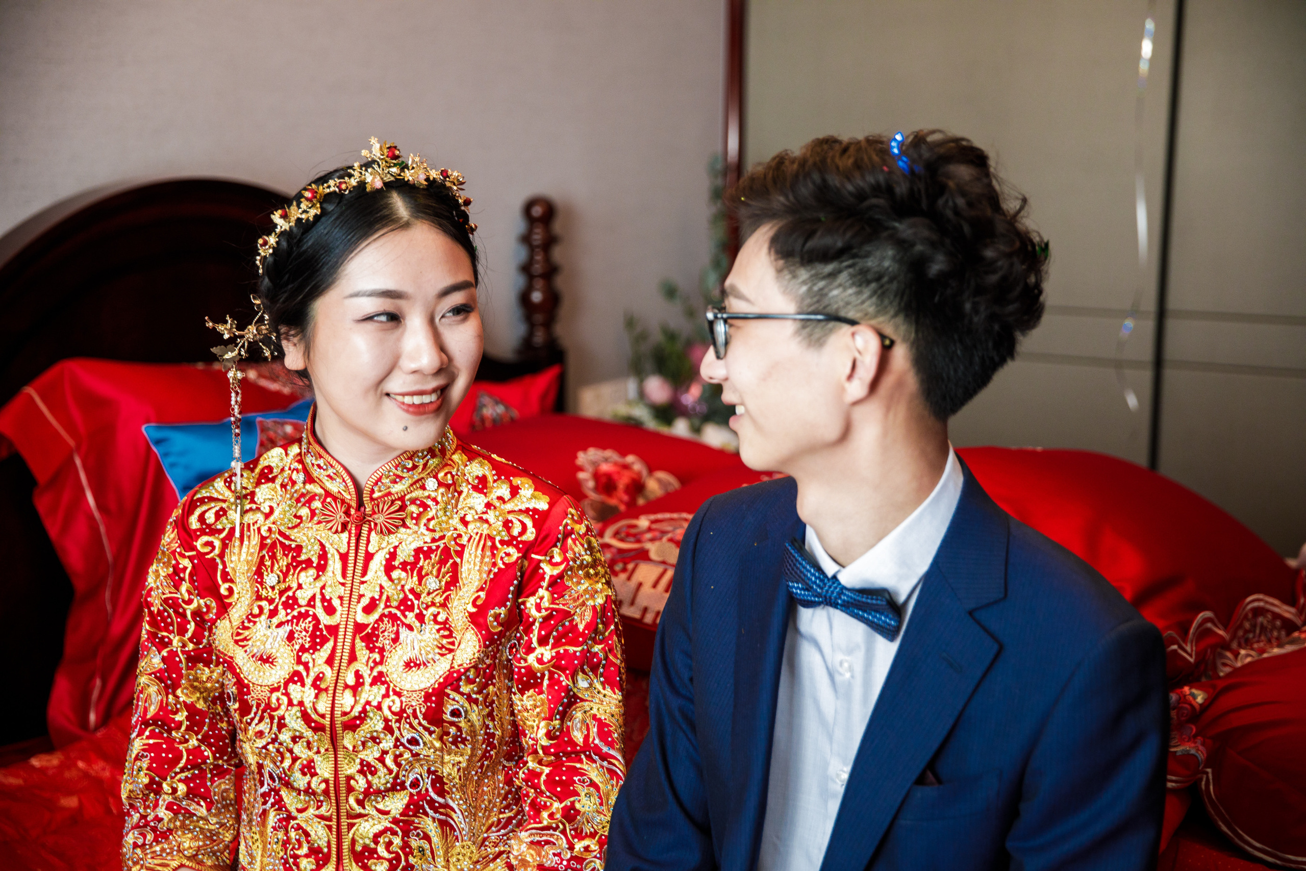 Китайская свадьба по традиционным китайским + европейским обычаям. Фотограф в Шанхае — Лола Пидлуская