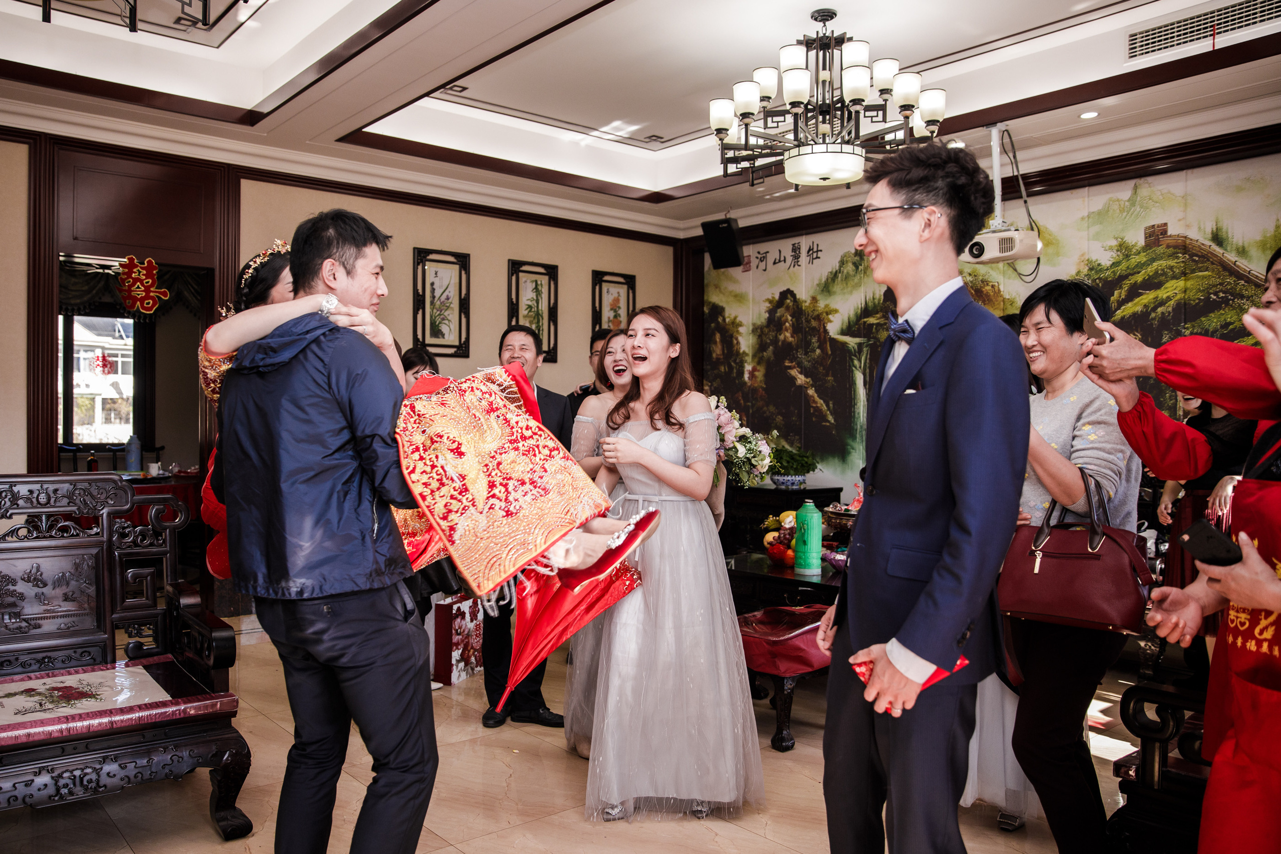 Китайская свадьба по традиционным китайским + европейским обычаям. Фотограф в Шанхае — Лола Пидлуская