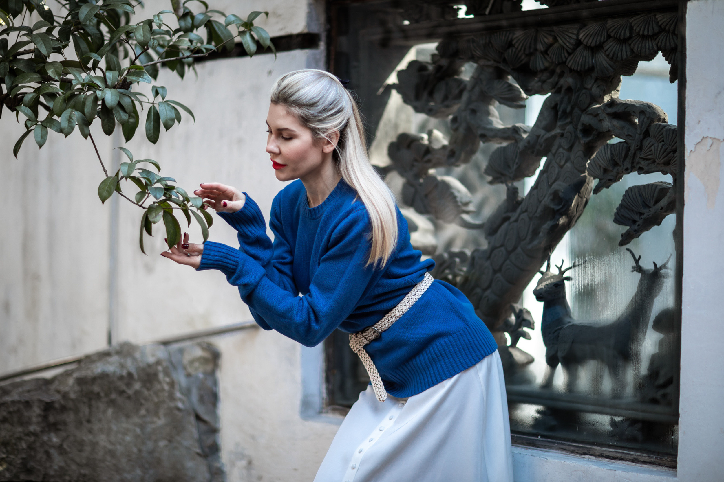 Фотосессия в Саду радости для блогера. Фотограф в Шанхае — Лола Пидлуская