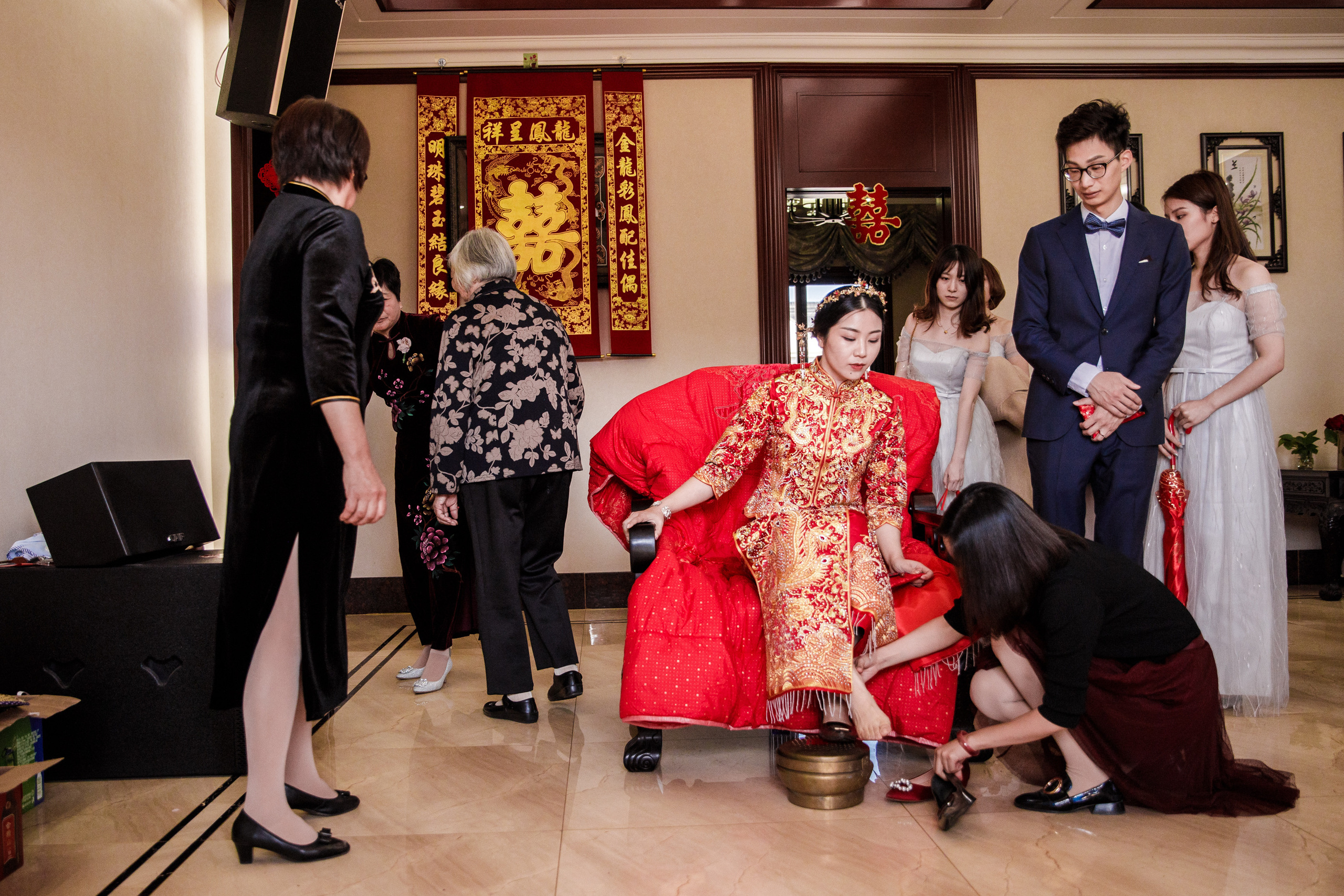 Китайская свадьба по традиционным китайским + европейским обычаям. Фотограф в Шанхае — Лола Пидлуская
