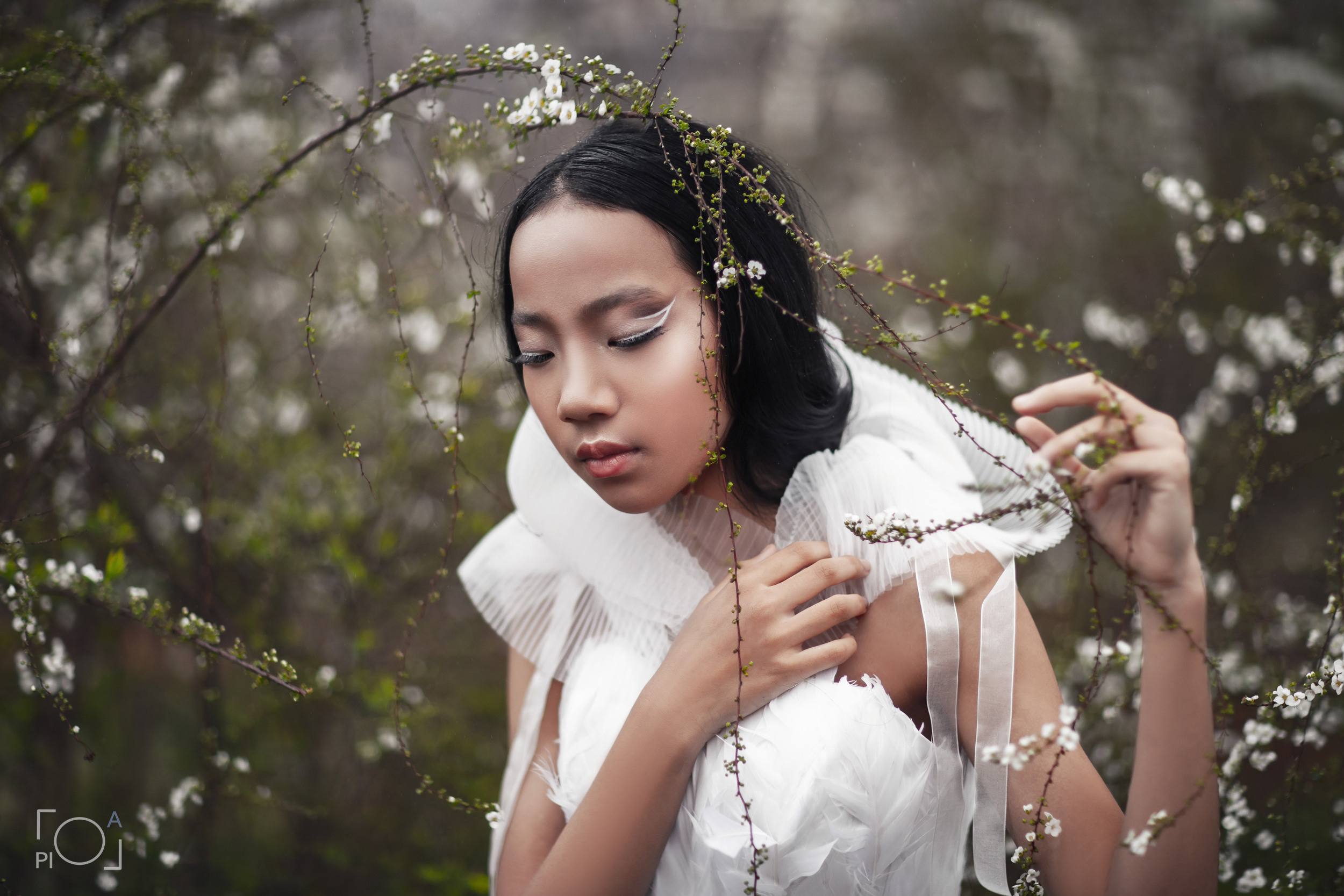 Цветение сакуры в Шанхае: Романтическая фотосессия в дождливый день. Фотограф в Шанхае — Лола Пидлуская