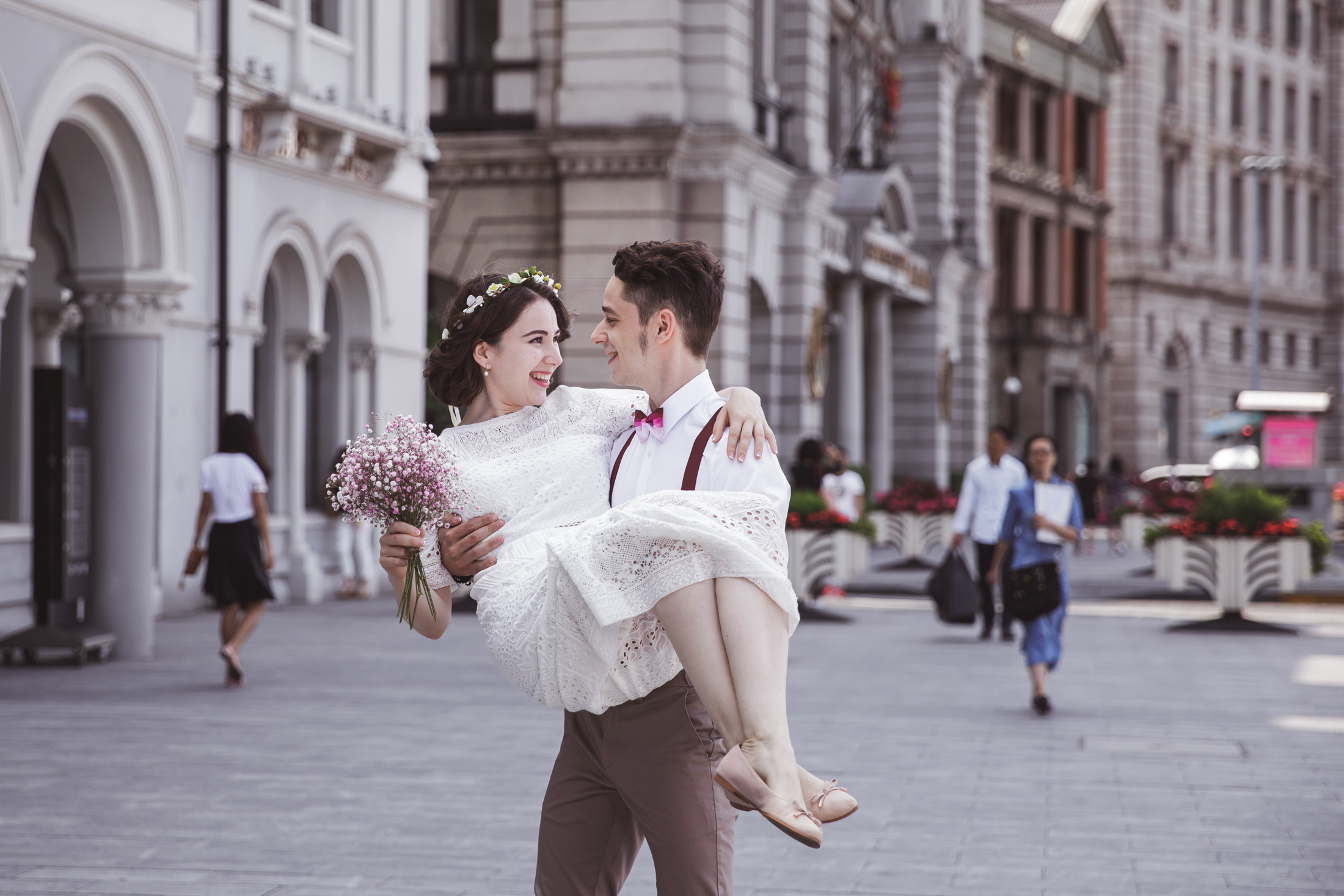 Свадебная фотопрогулка в Шанхае. Фотограф в Шанхае — Лола Пидлуская