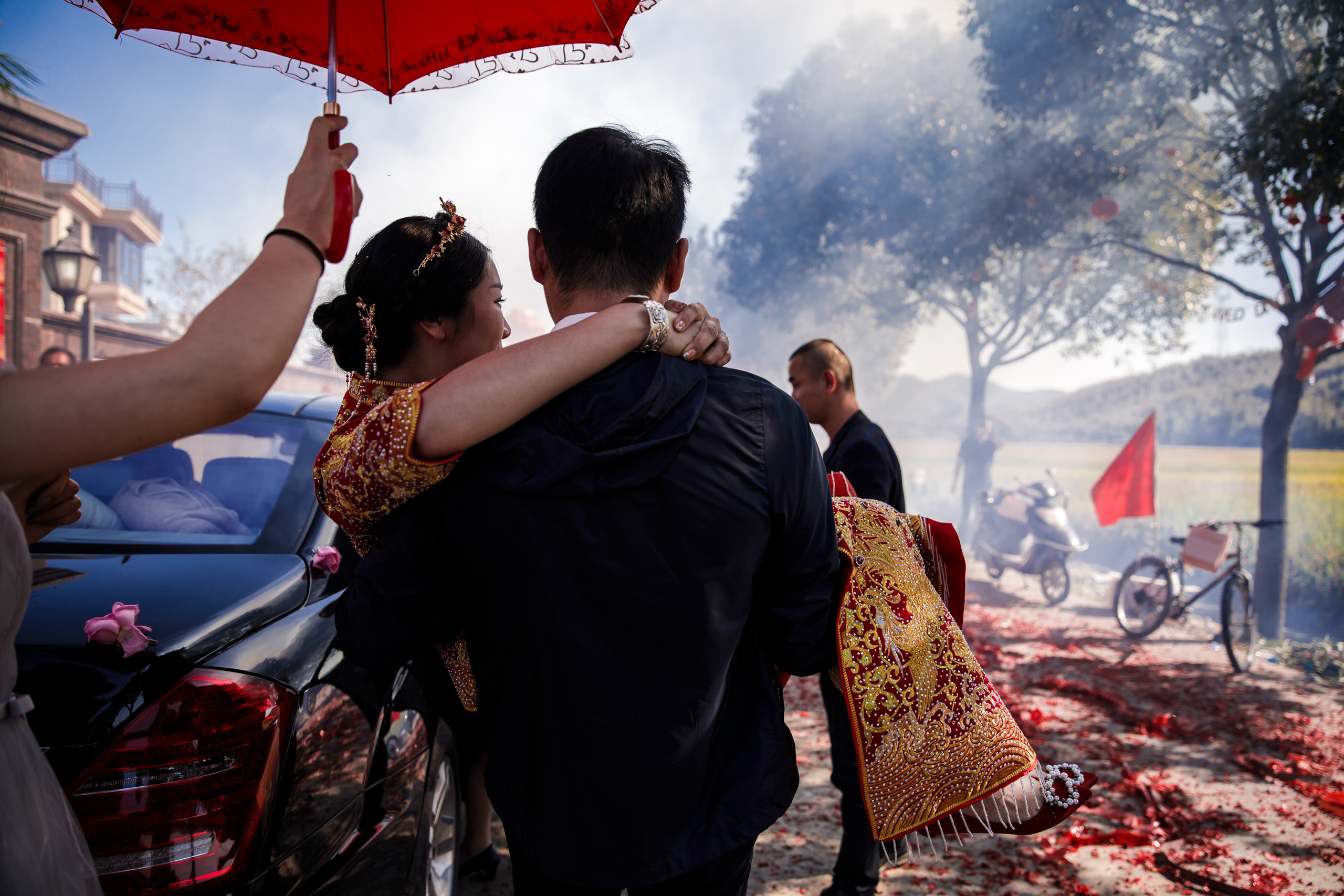 Китайская свадьба по традиционным китайским + европейским обычаям. Фотограф в Шанхае — Лола Пидлуская