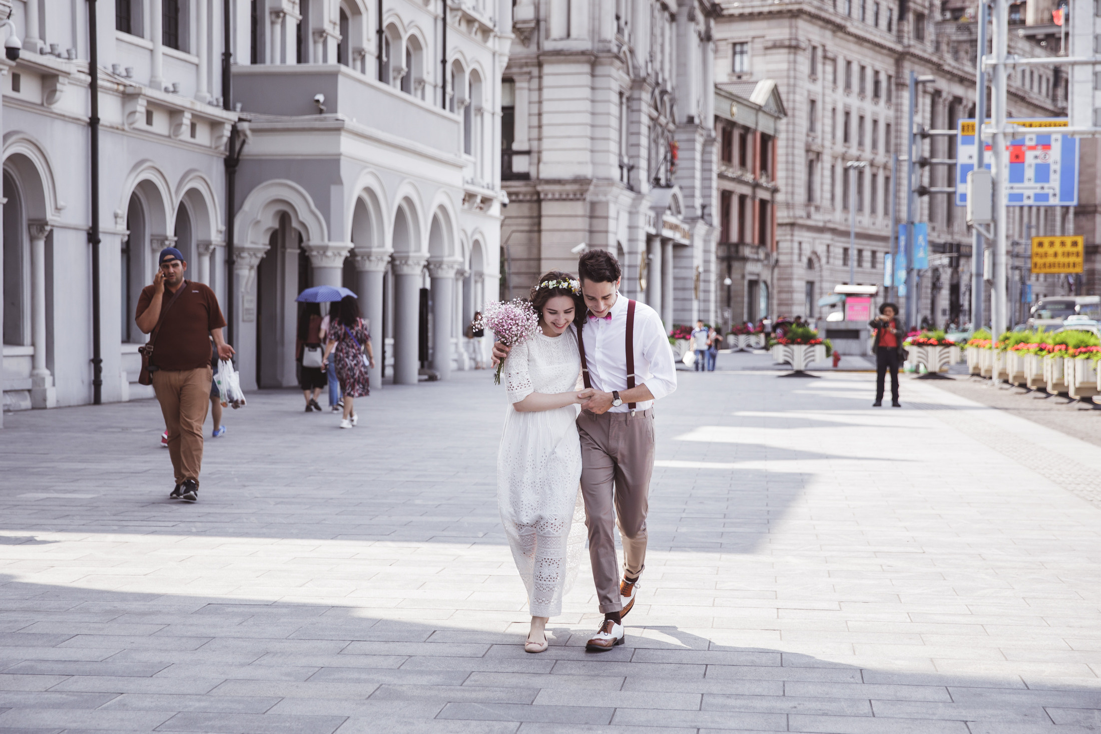 Свадебная фотопрогулка в Шанхае. Фотограф в Шанхае — Лола Пидлуская