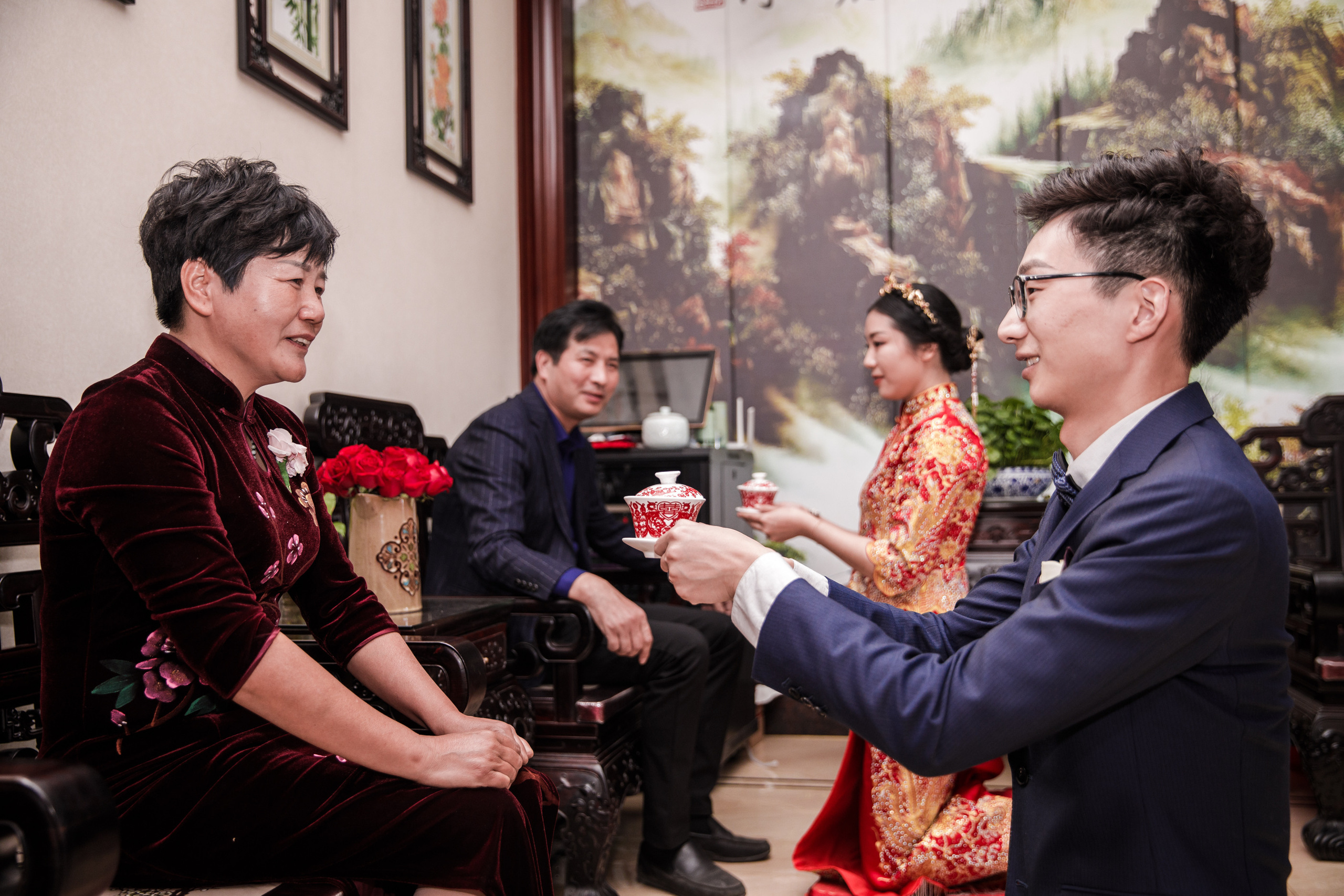 Китайская свадьба по традиционным китайским + европейским обычаям. Фотограф в Шанхае — Лола Пидлуская