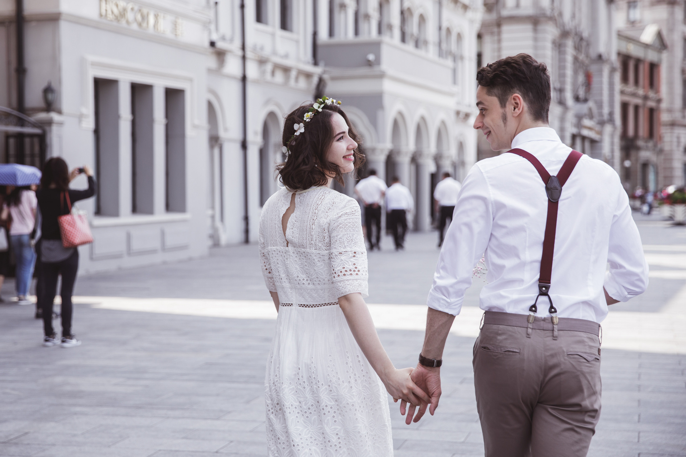 Свадебная фотопрогулка в Шанхае. Фотограф в Шанхае — Лола Пидлуская