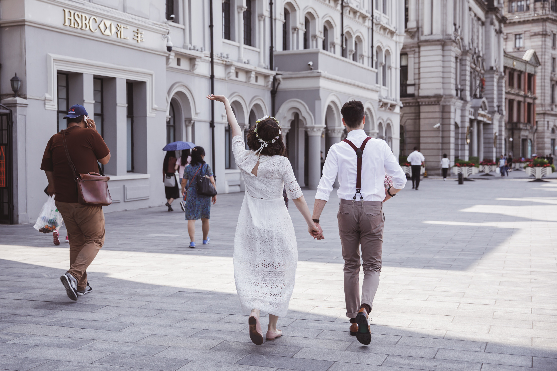 Свадебная фотопрогулка в Шанхае. Фотограф в Шанхае — Лола Пидлуская