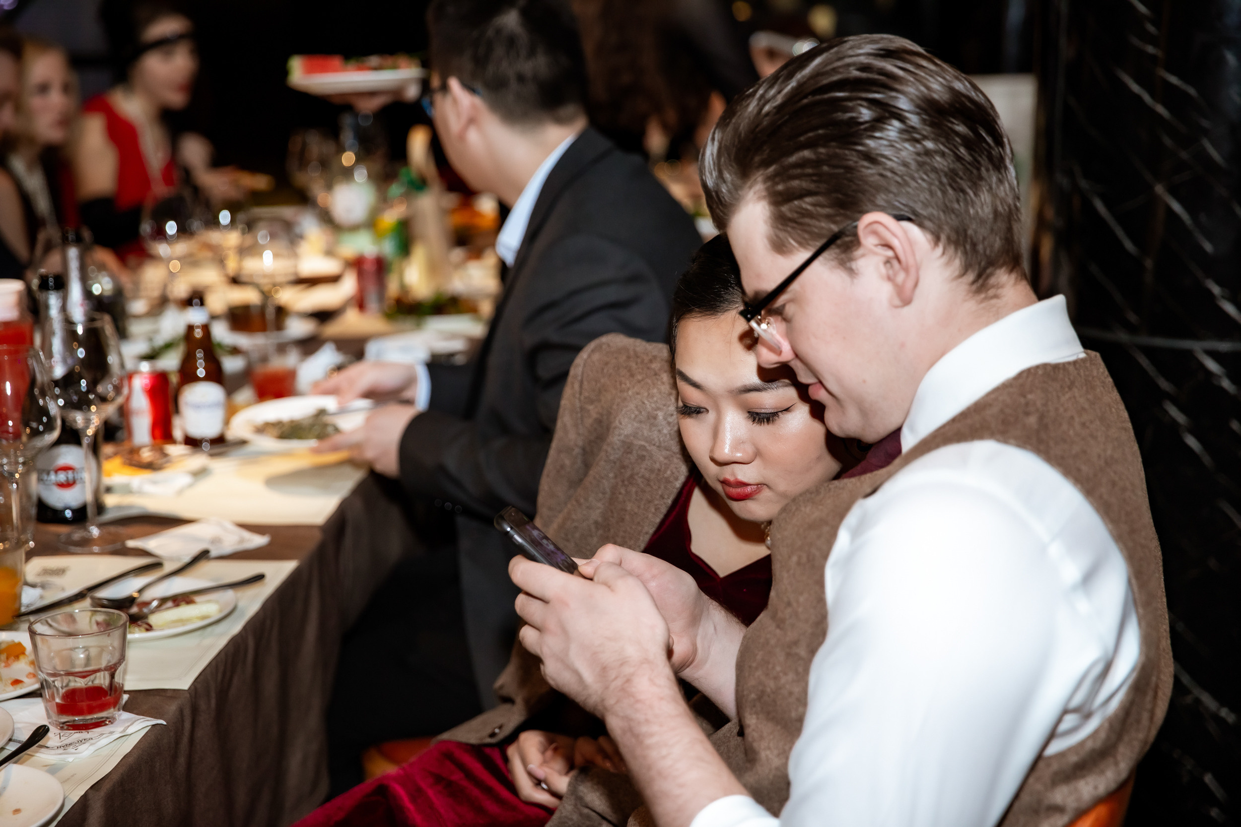 Corporate party in the style of a gangster party. Photographer in Shanghai — Lola Pidluskaya