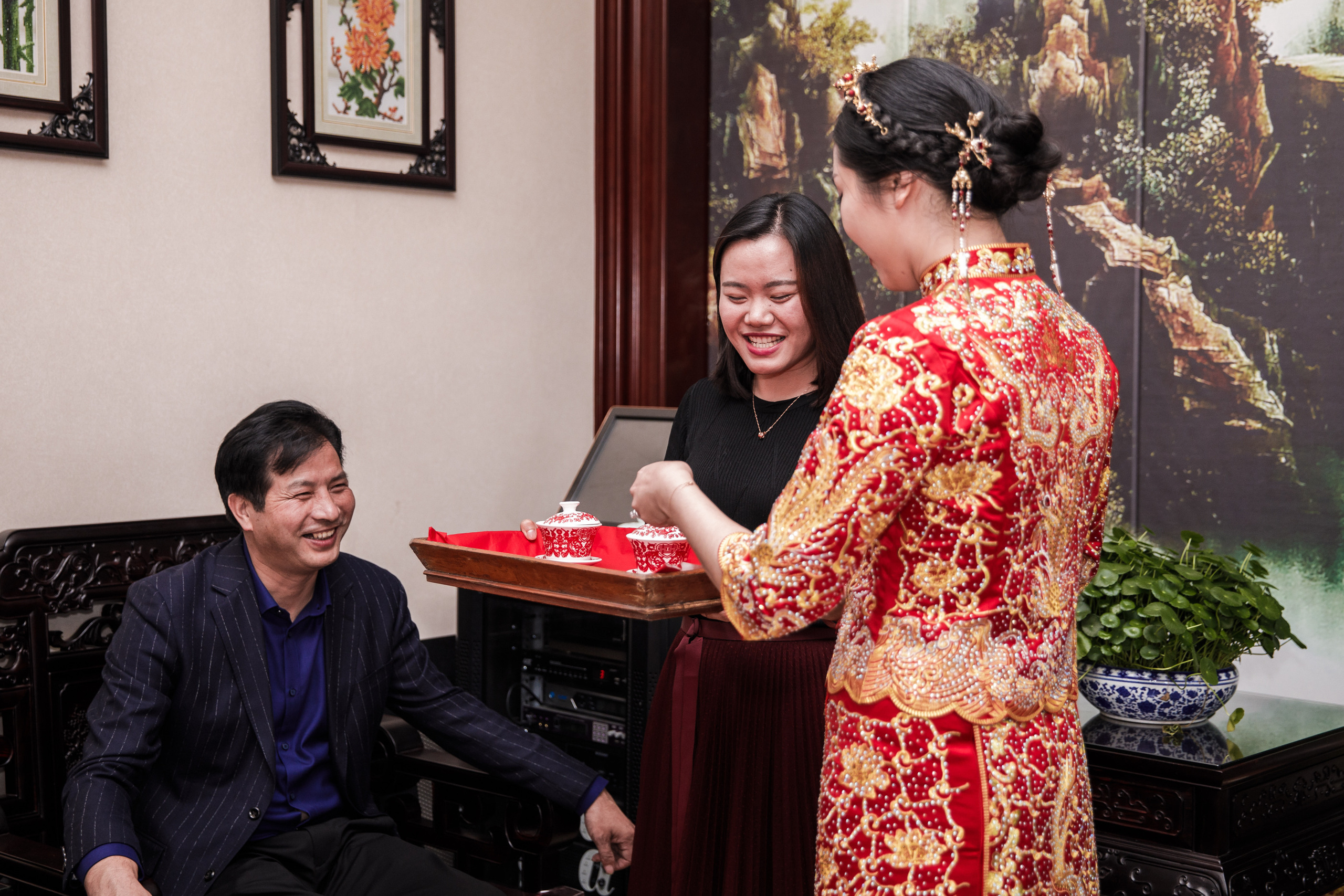 Китайская свадьба по традиционным китайским + европейским обычаям. Фотограф в Шанхае — Лола Пидлуская