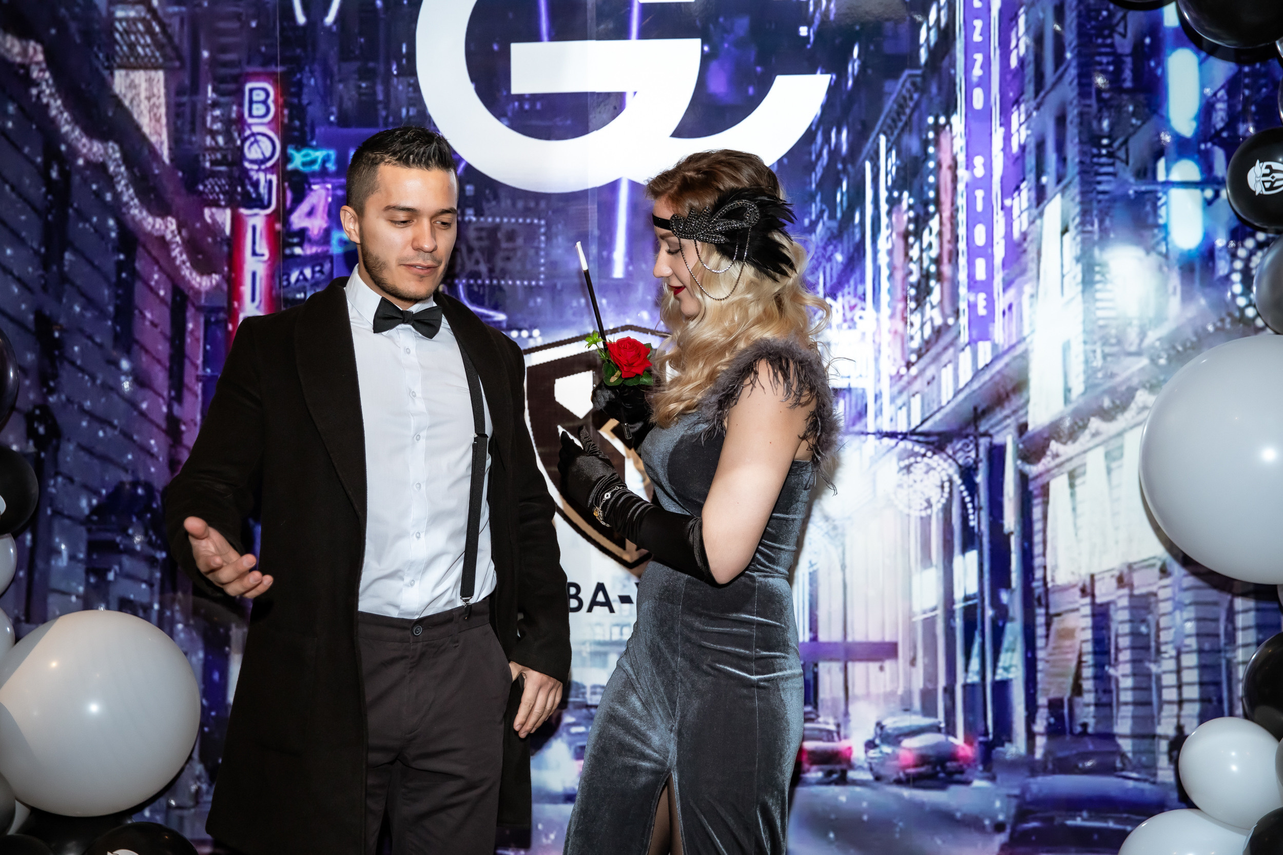 Corporate party in the style of a gangster party. Photographer in Shanghai — Lola Pidluskaya