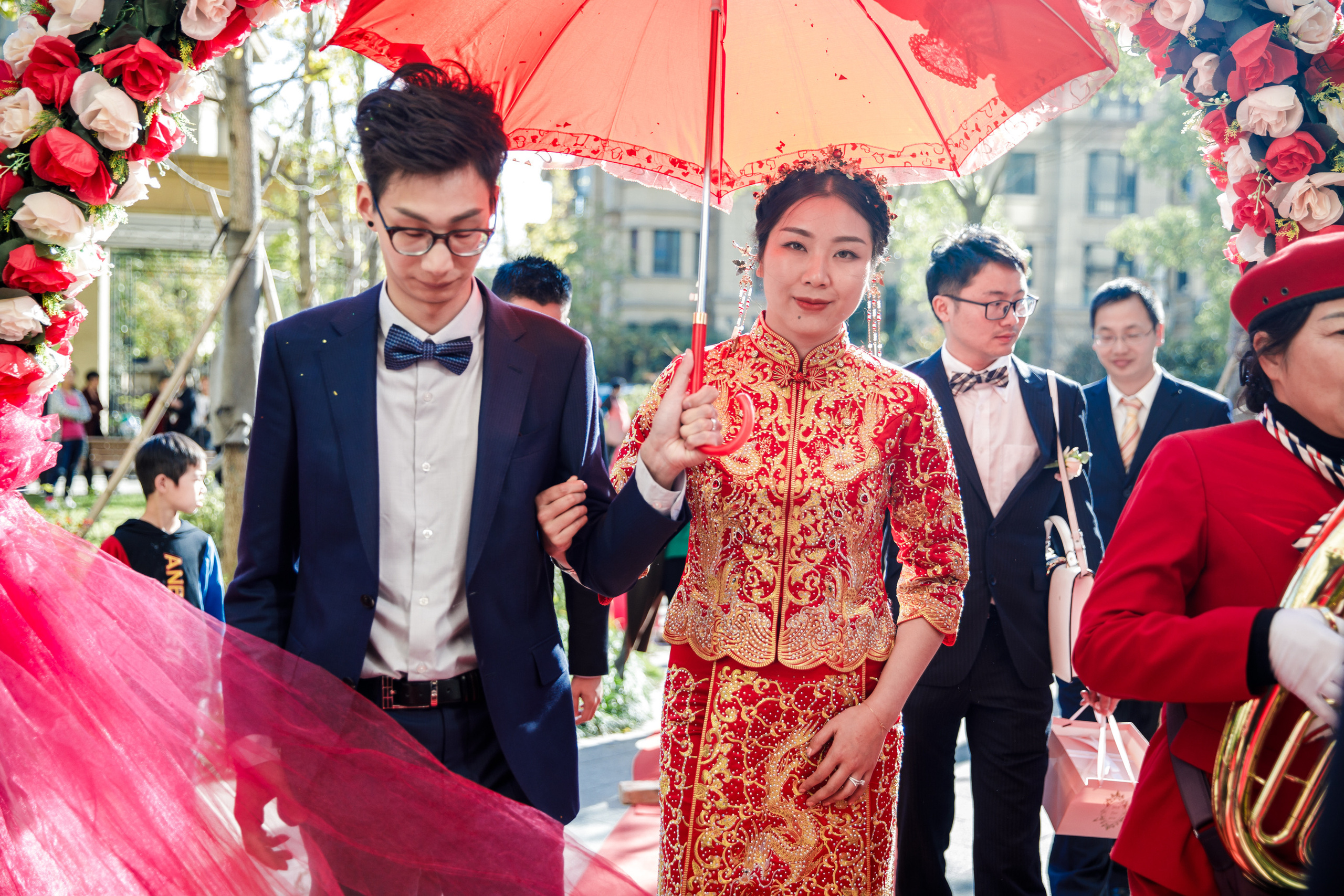 Китайская свадьба по традиционным китайским + европейским обычаям. Фотограф в Шанхае — Лола Пидлуская