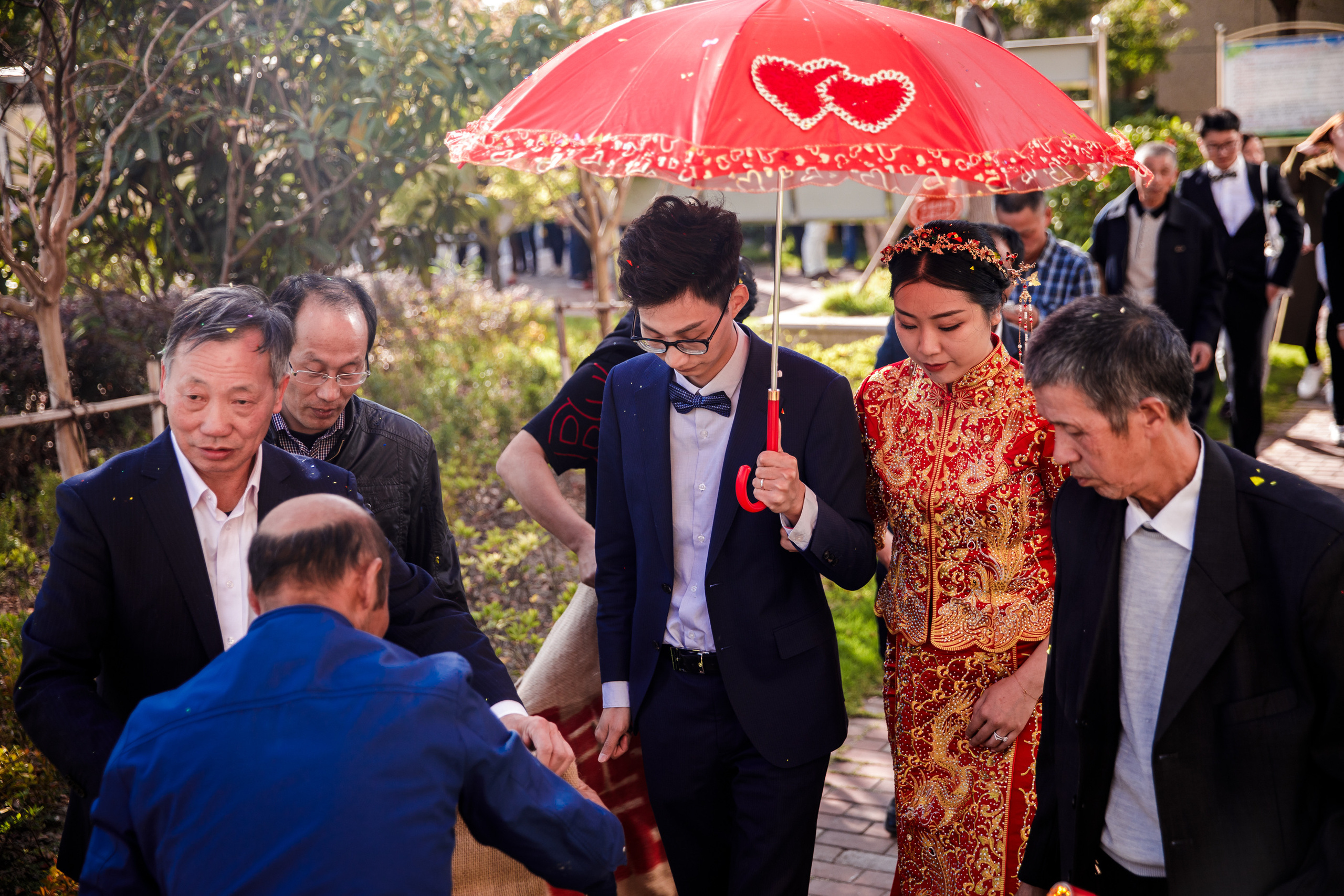 Китайская свадьба по традиционным китайским + европейским обычаям. Фотограф в Шанхае — Лола Пидлуская