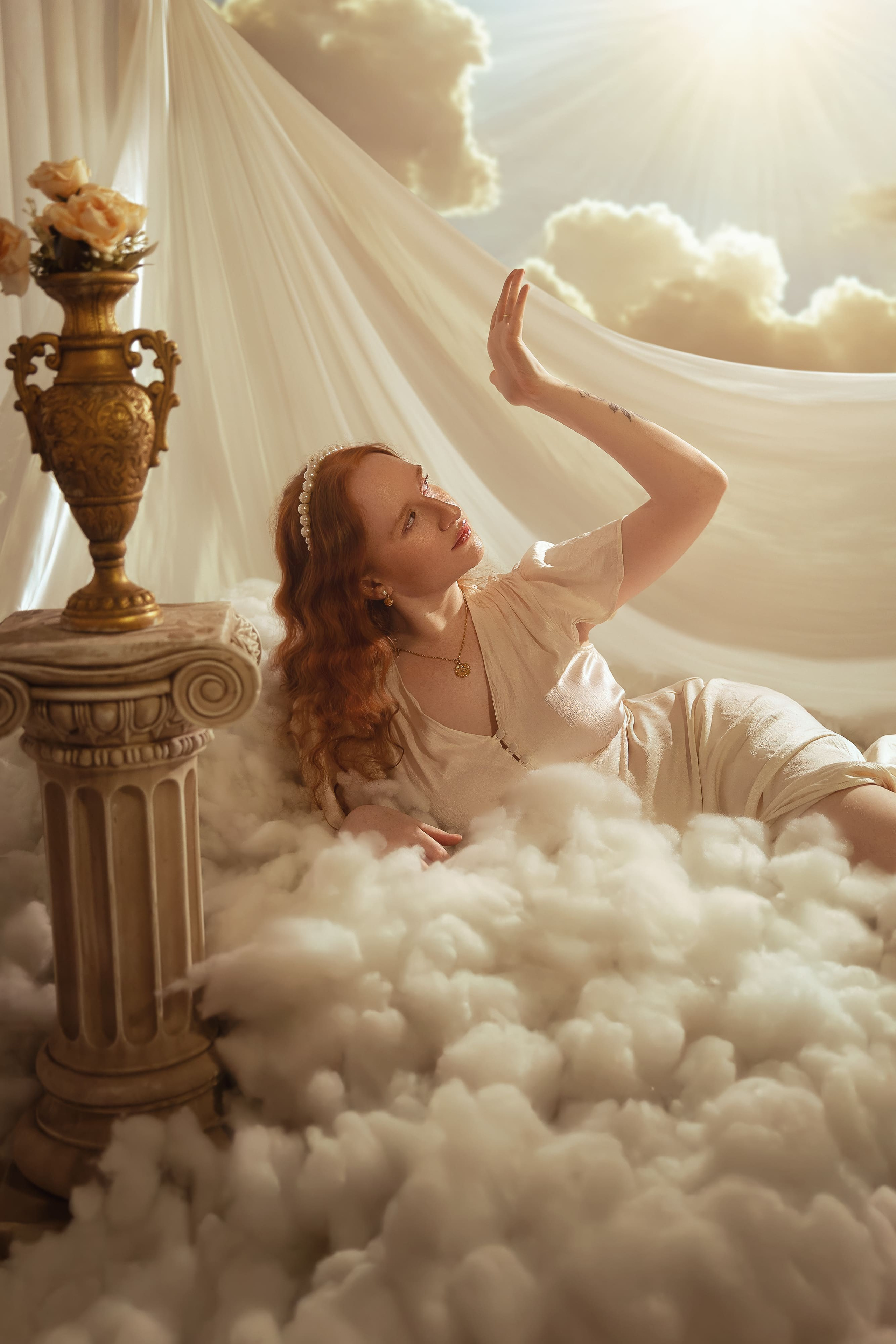 Ensaio fotografico renascentista Deusa Afrodite. Fotógrafa em são paulo — Fotos Autênticas