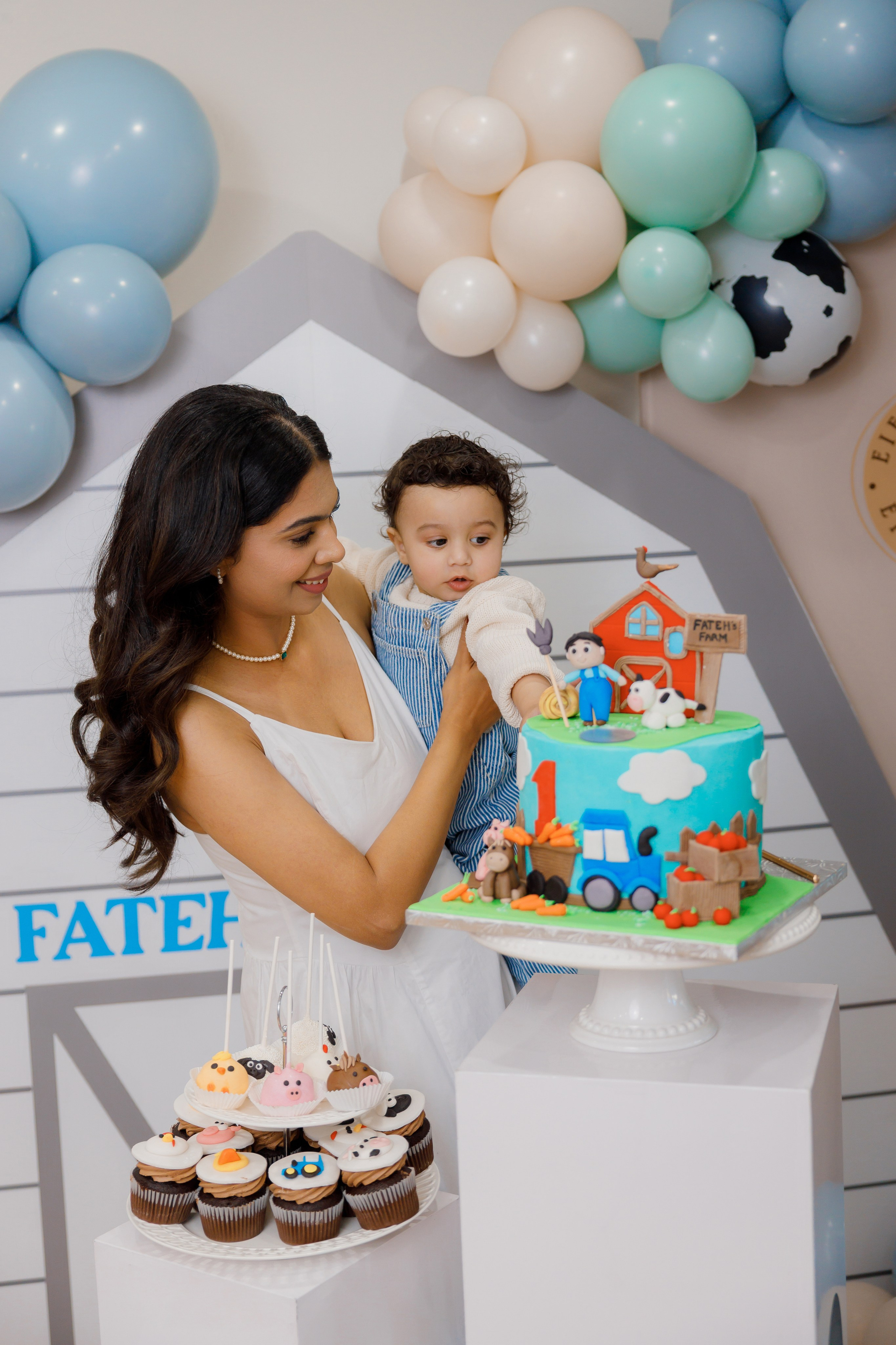 Fateh’s 1st birthday. Home