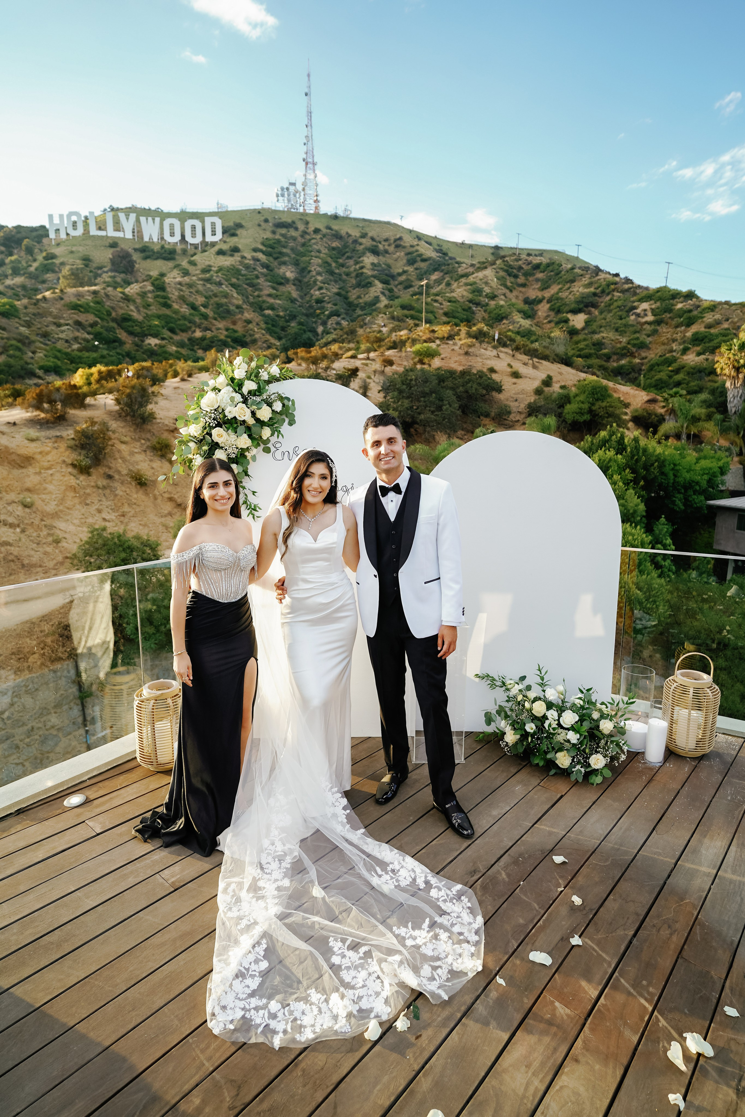 Wedding at the Hollywood Sign Venue, Los Angeles, California. Wedding Photography & Videography Team in California, Los Angeles, San Francisco, San Diego and Travel