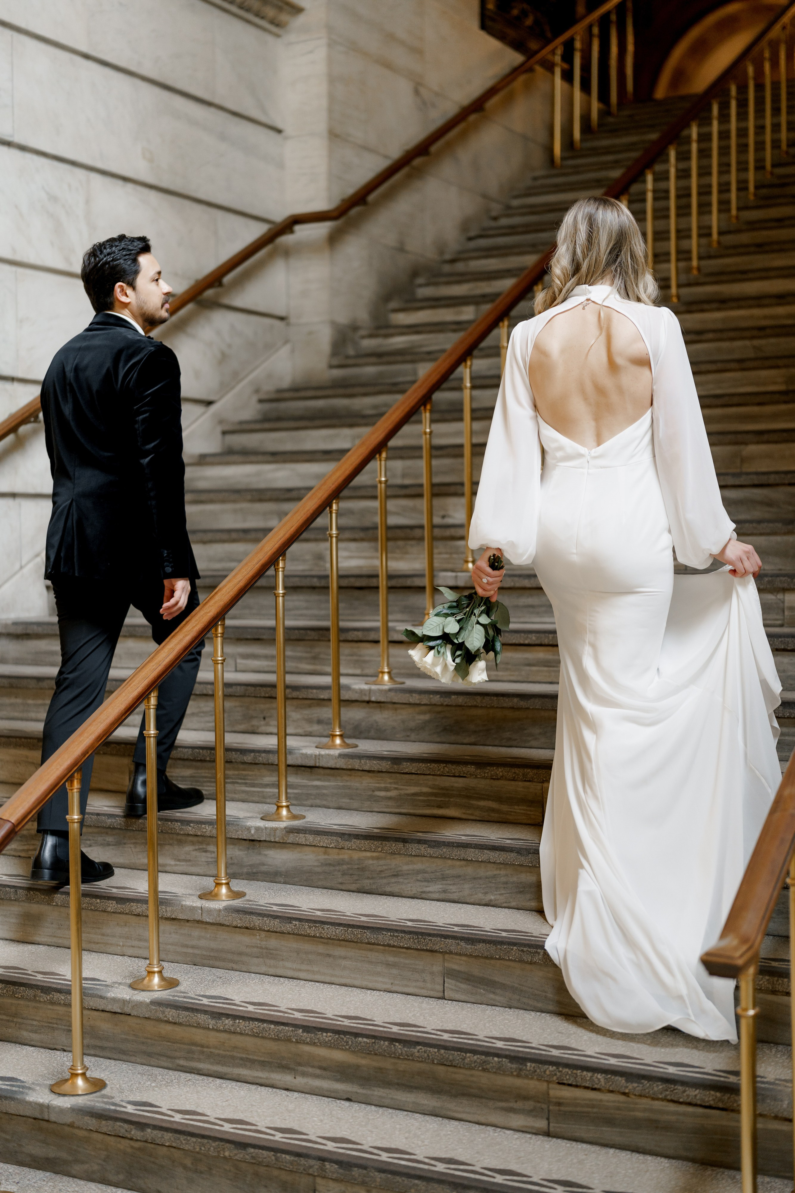 Caroline and Brendan’s Museum MET and Library Engagement Shoot. Wedding photographer and videographer New York | New Jersey