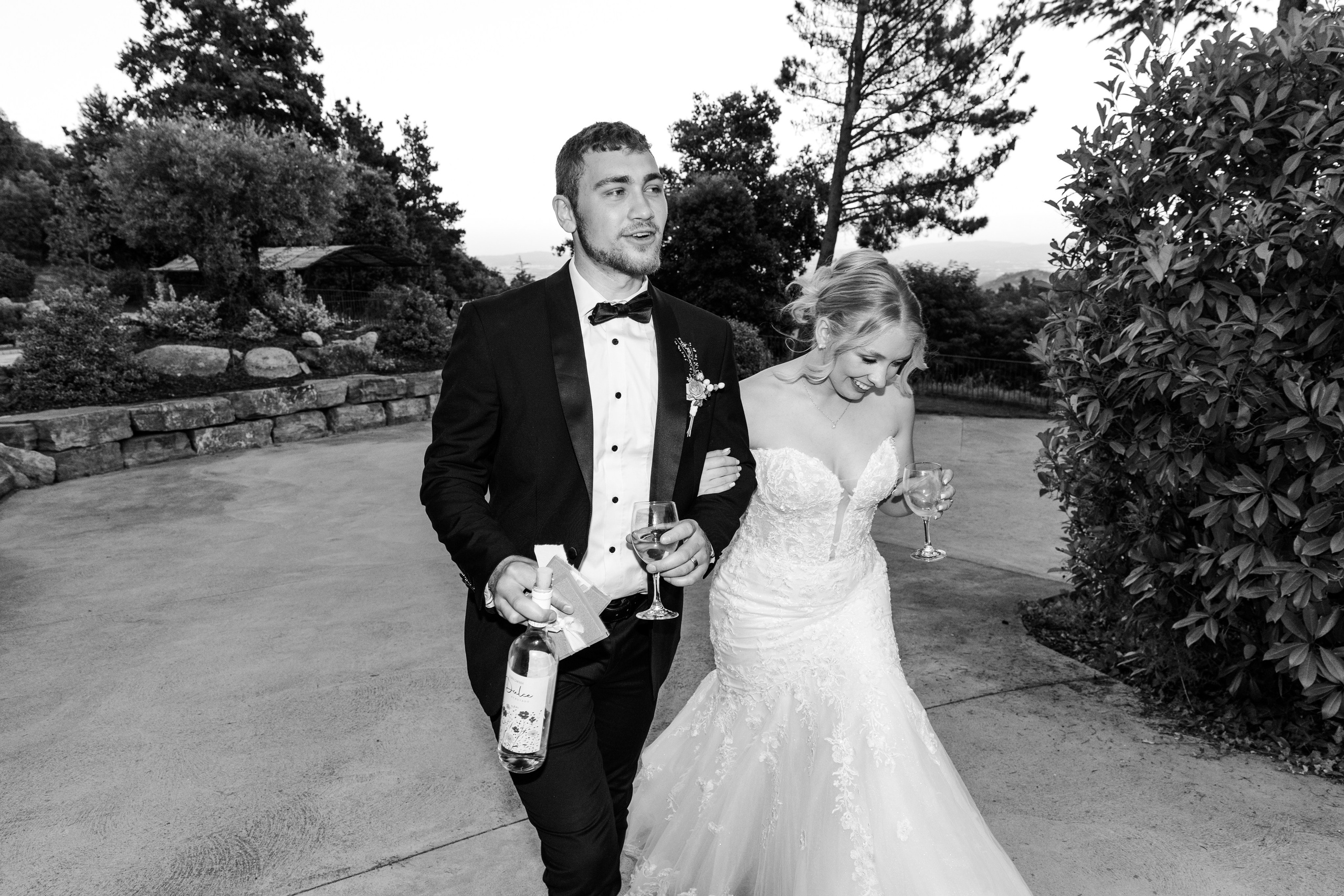 Candid moment of couple dancing under the stars in Barcelona