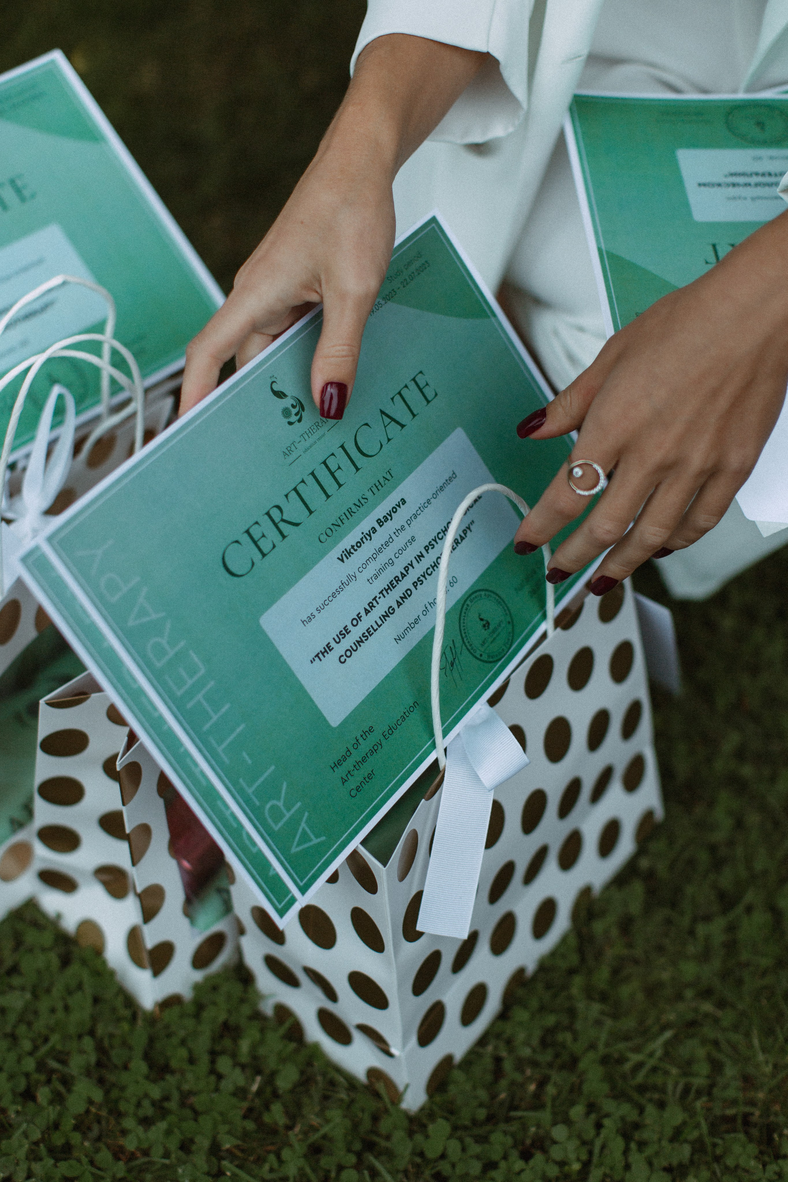 Art therapy graduation. True self