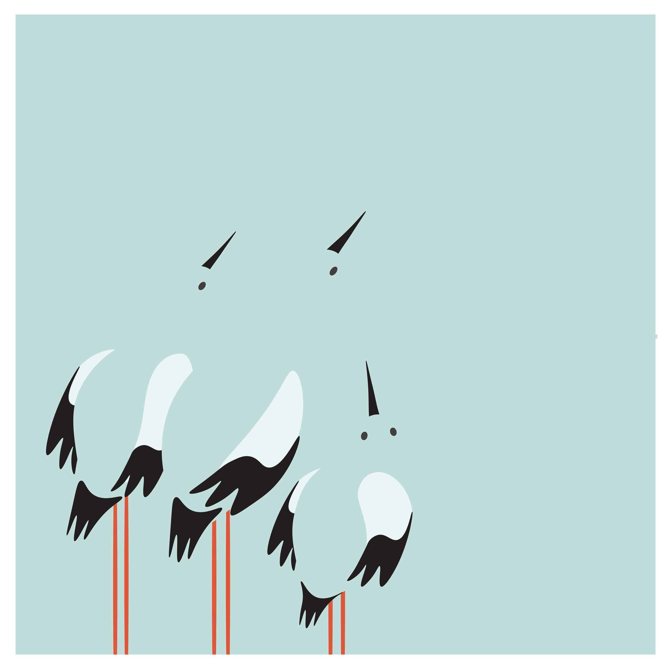 "Дальневосточный аист" исчезающий вид птиц. Открытка для конкурса WWF RUSSIA . Ноябрь 2018