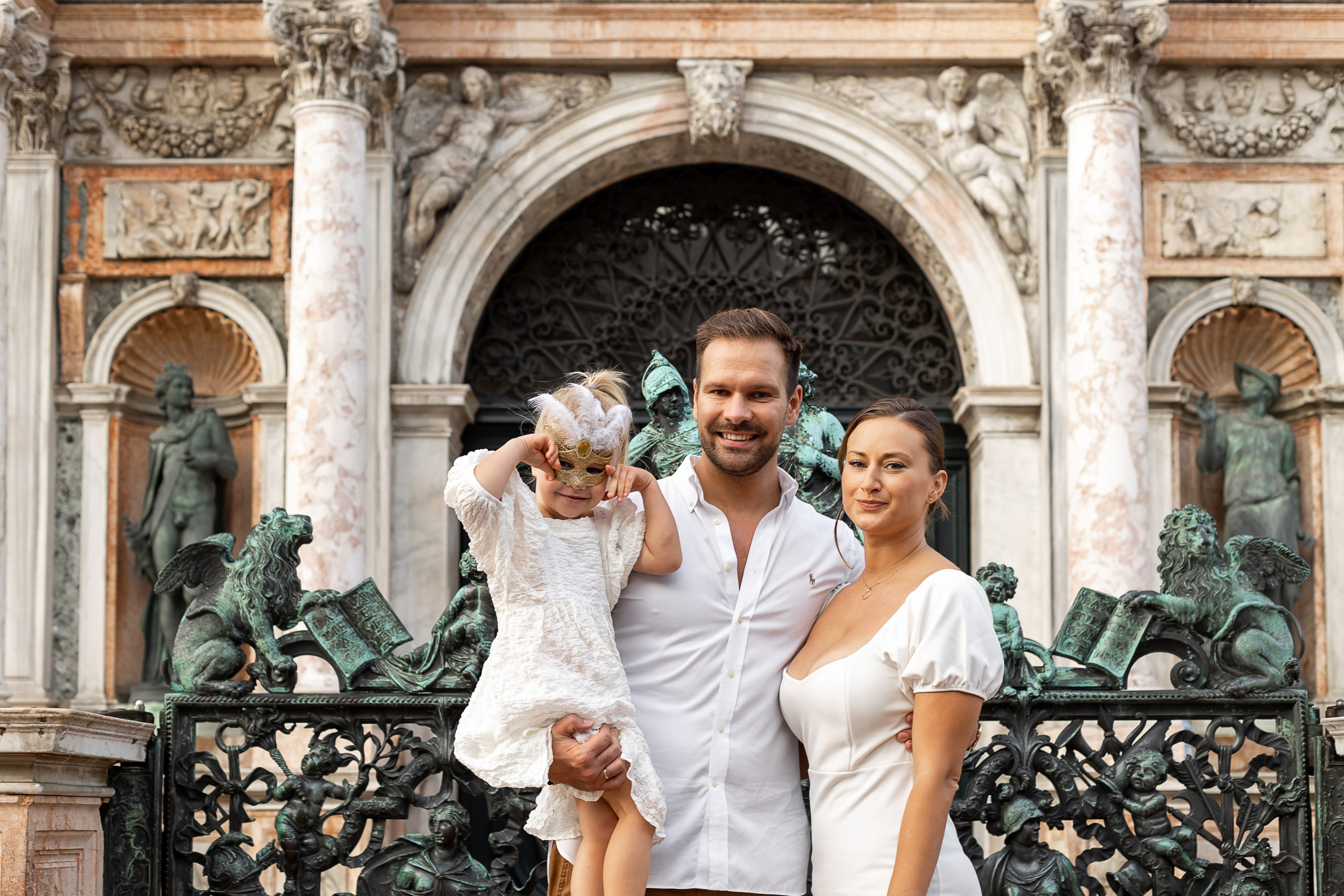 Emi and family at sunset