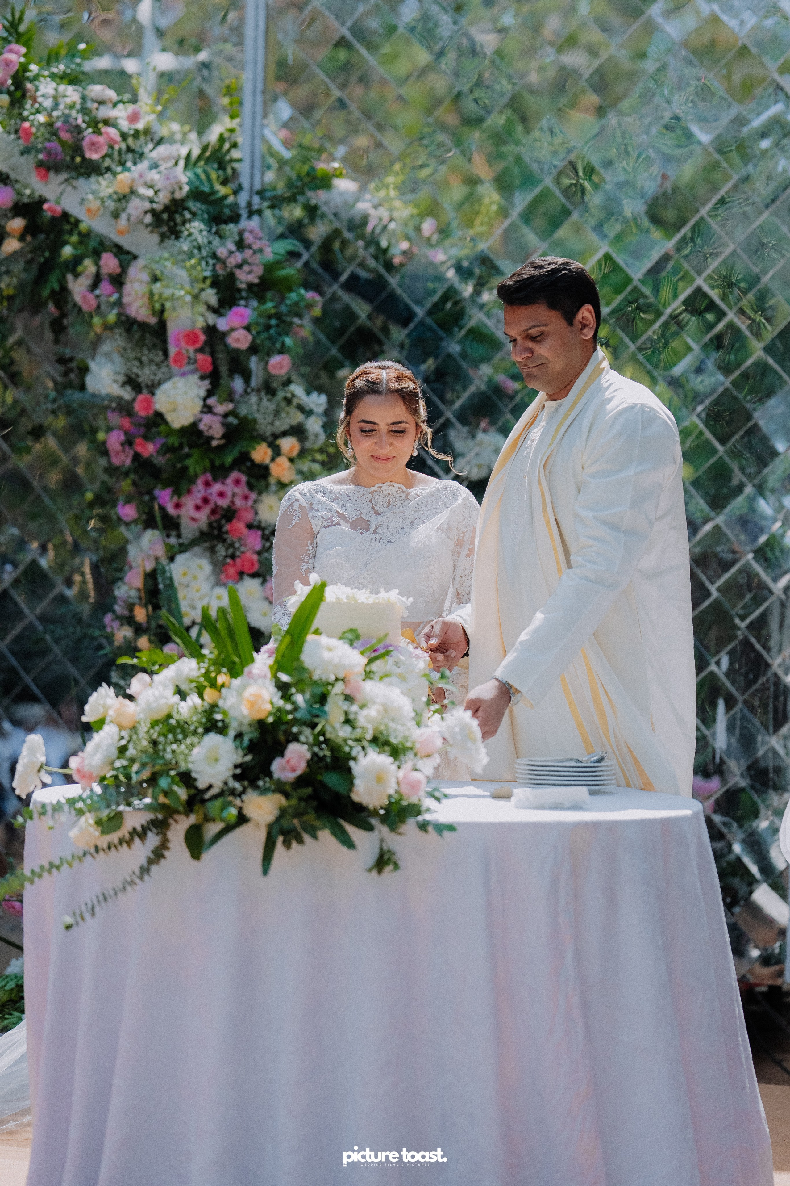 Blessing of Rajiv & Aashna. Fine art Wedding Photographers in India & Canada