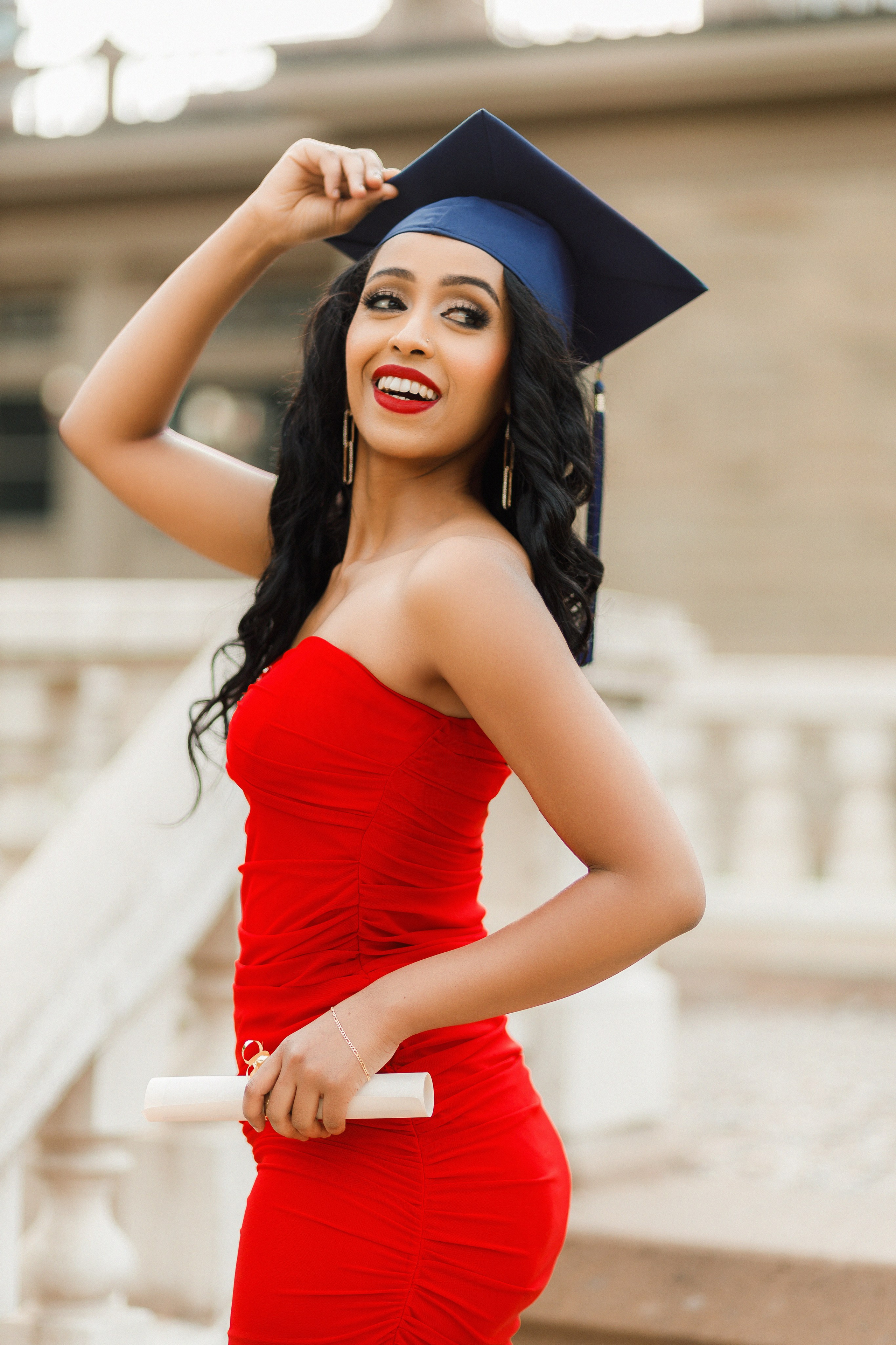 Graduation photos. Home