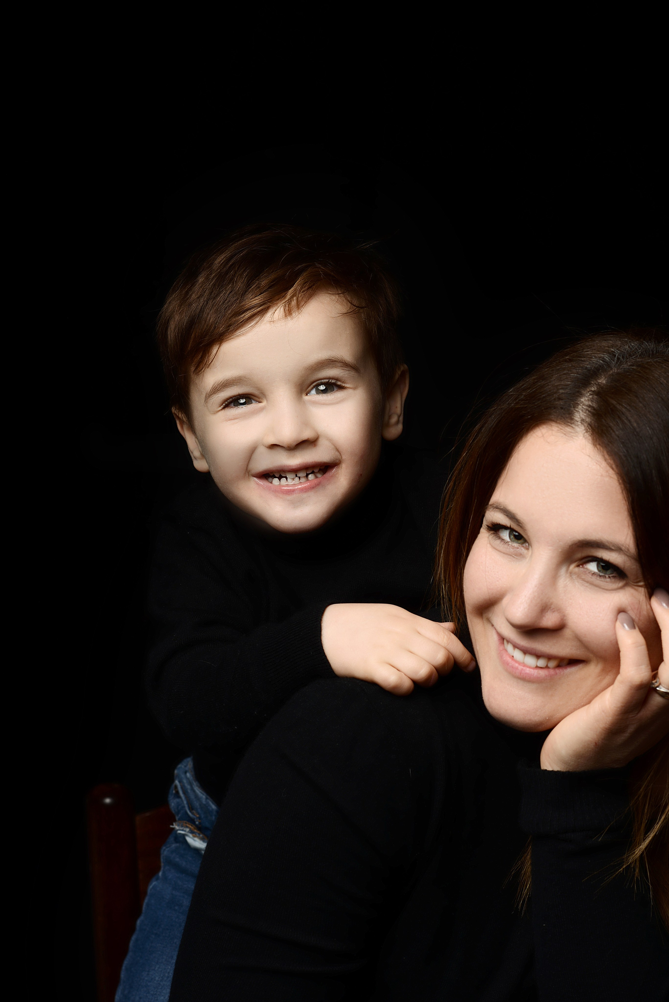 Portrait mother and daughter