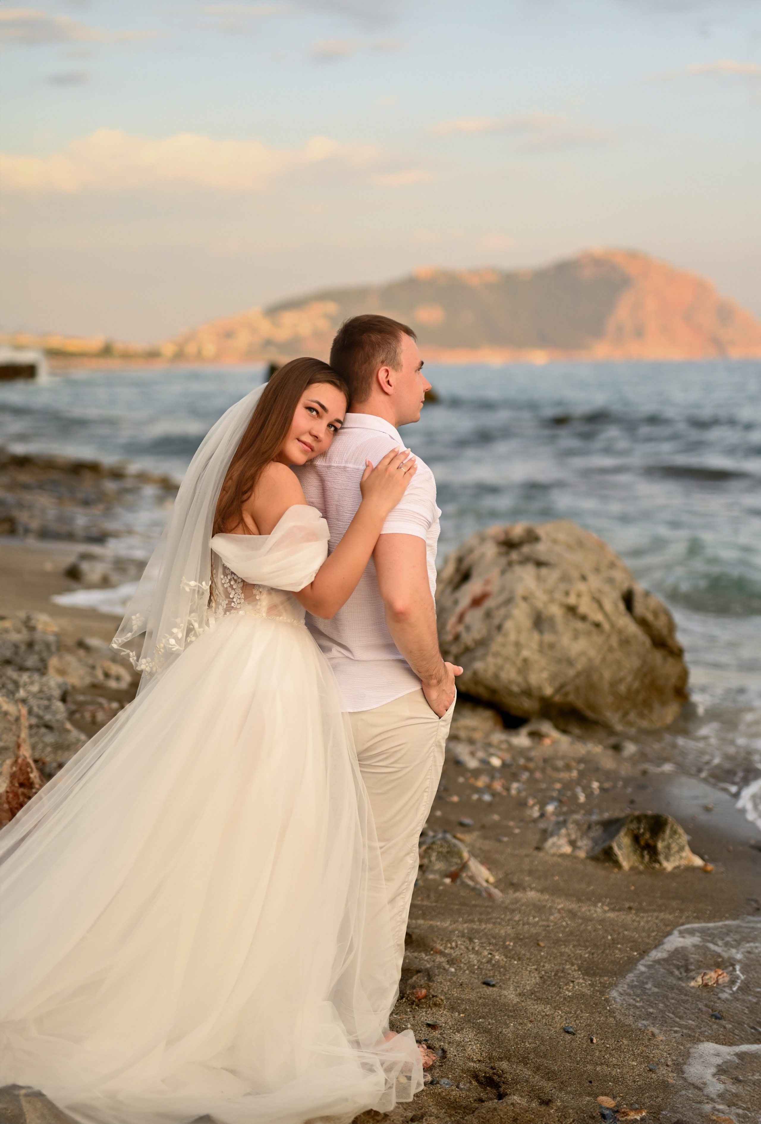 Свадебная съемка на пляже Клеопатра. Photographer in Alanya, Side, Manavgat. Türkiye