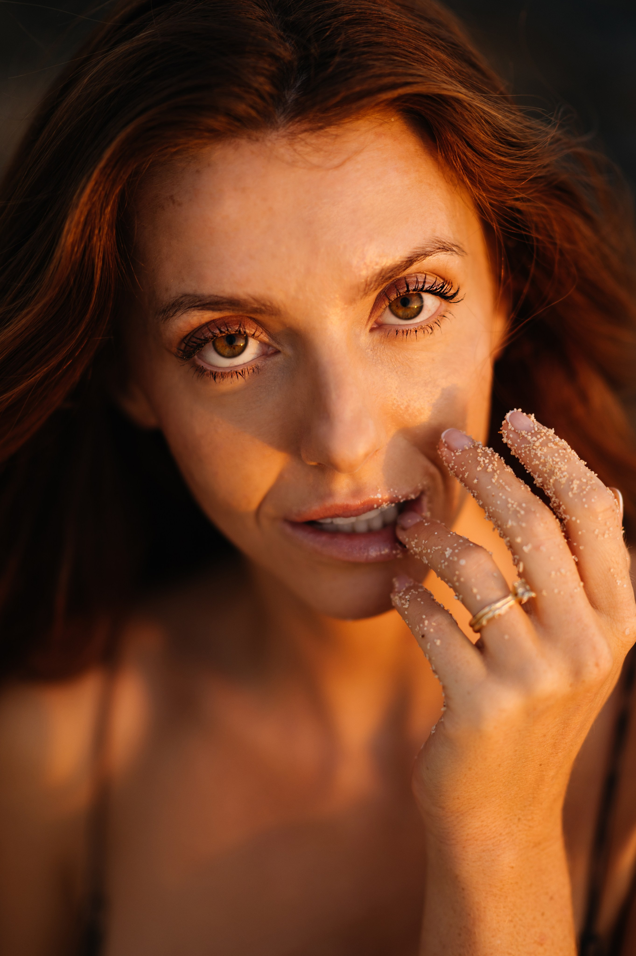 На закате. Фотограф на Кипре