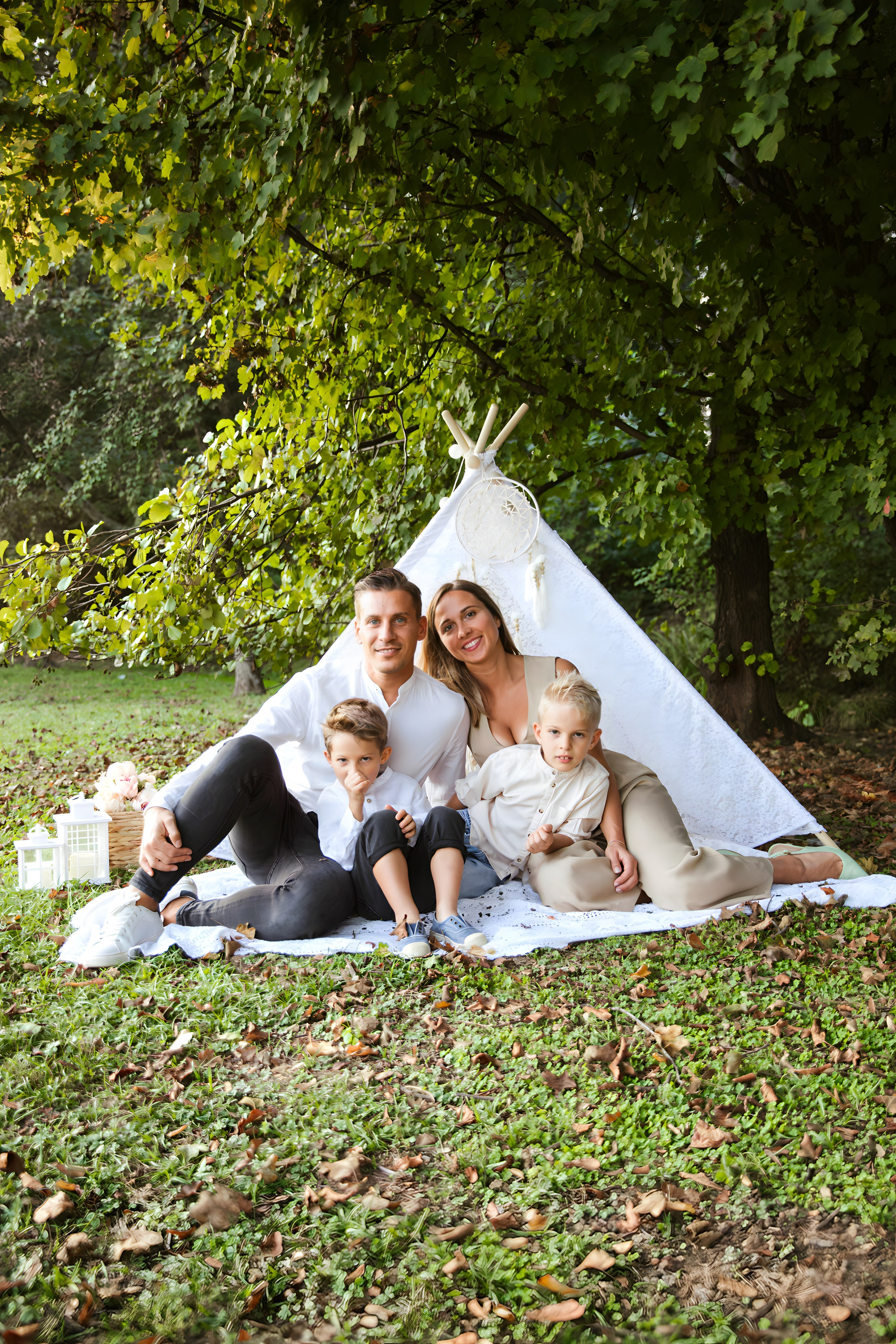 Maggie e la sua bellissima famiglia. Luci e Capricci Photography