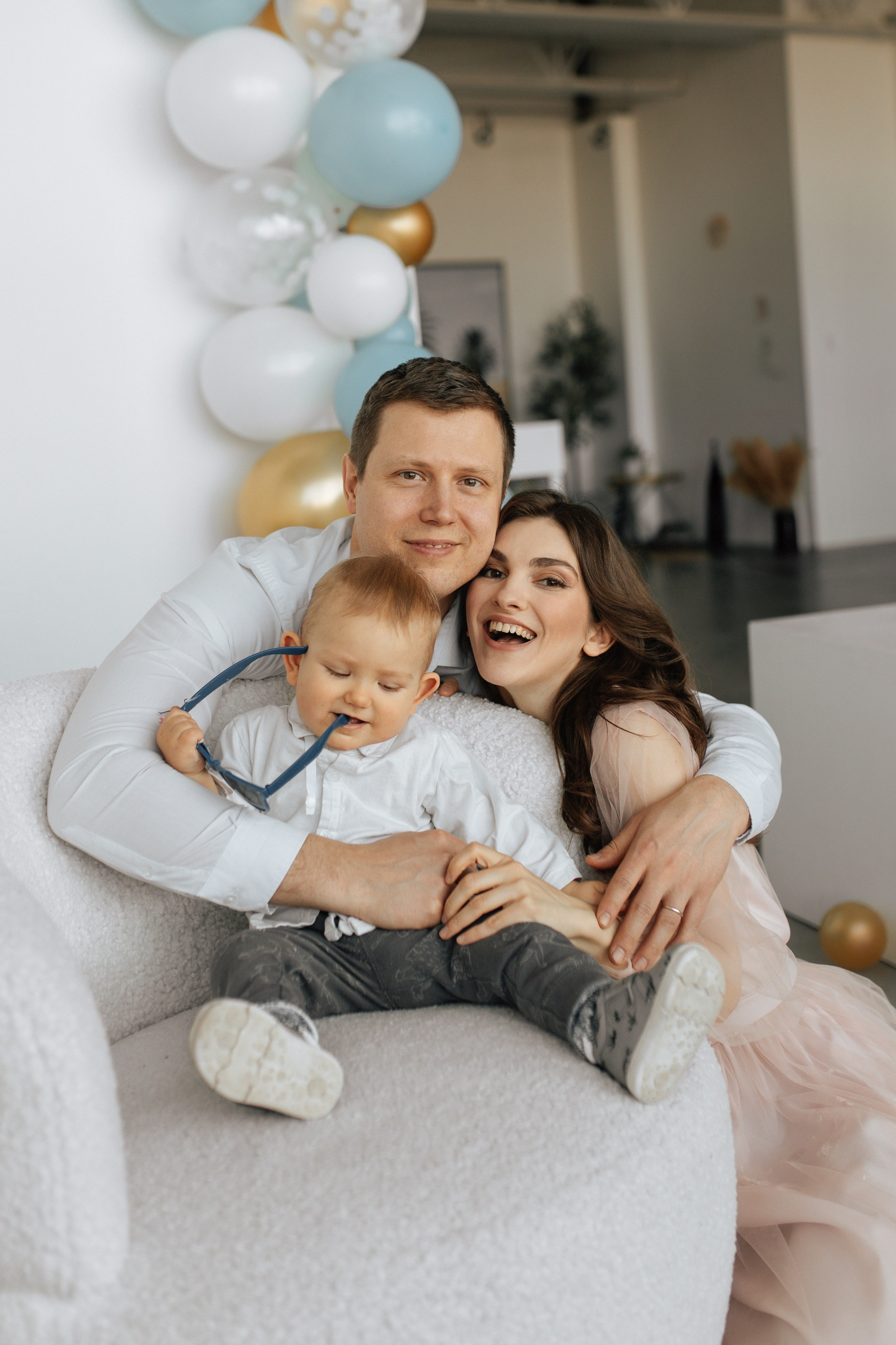 Aleksandr’s first birthday. Home