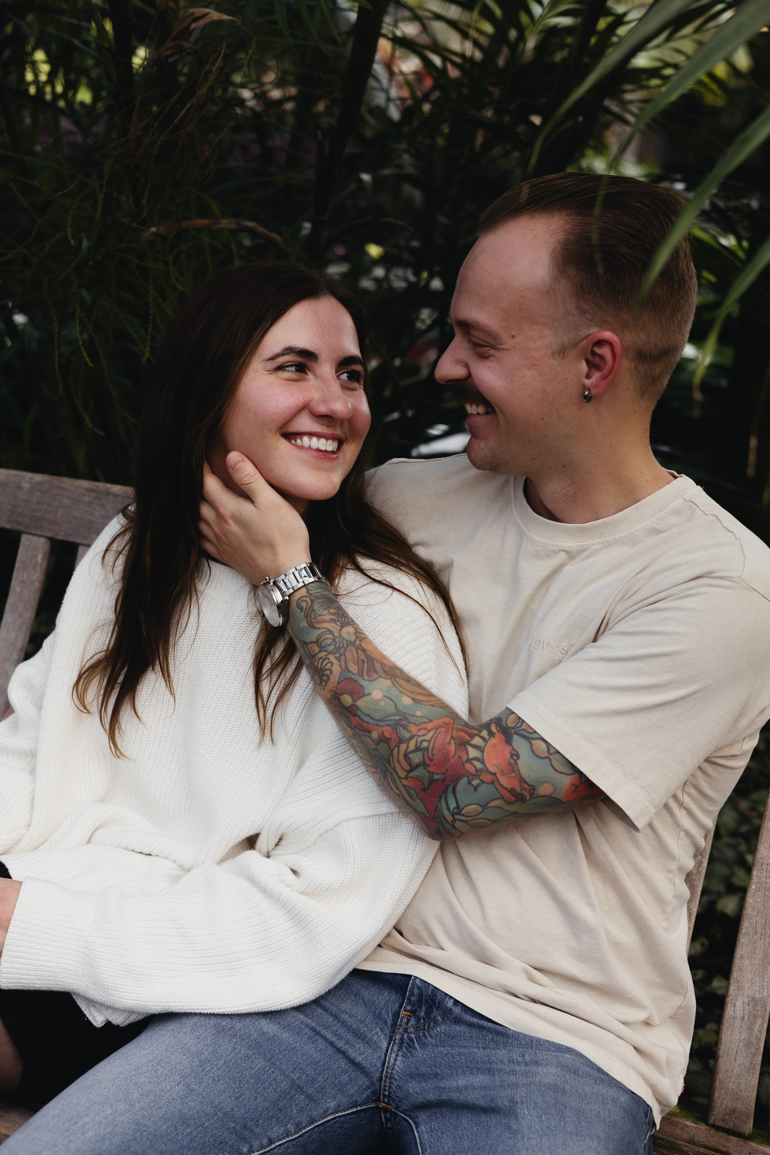 Garfield Conservatory Proposal — Chicago Engagement Photographer