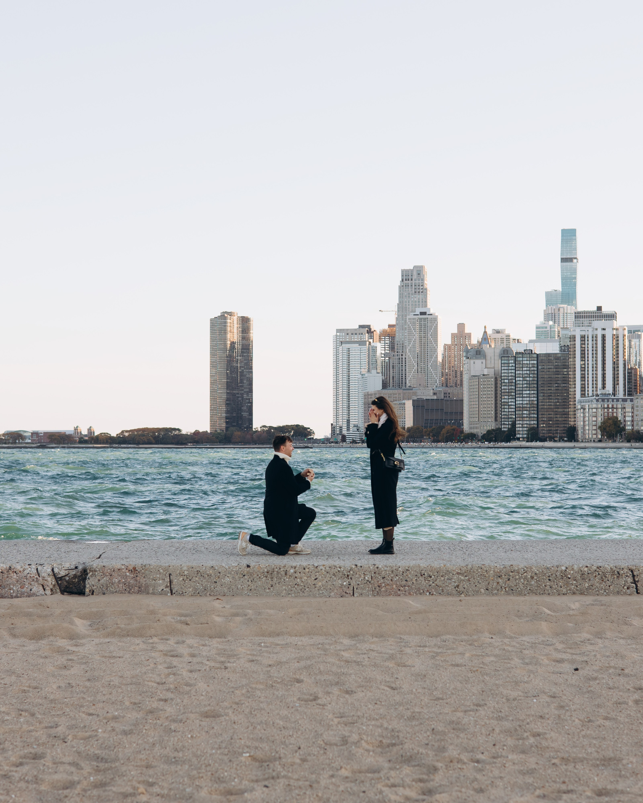 North Lake Shore Proposal — Chicago Photographer — Margarita Chudinova