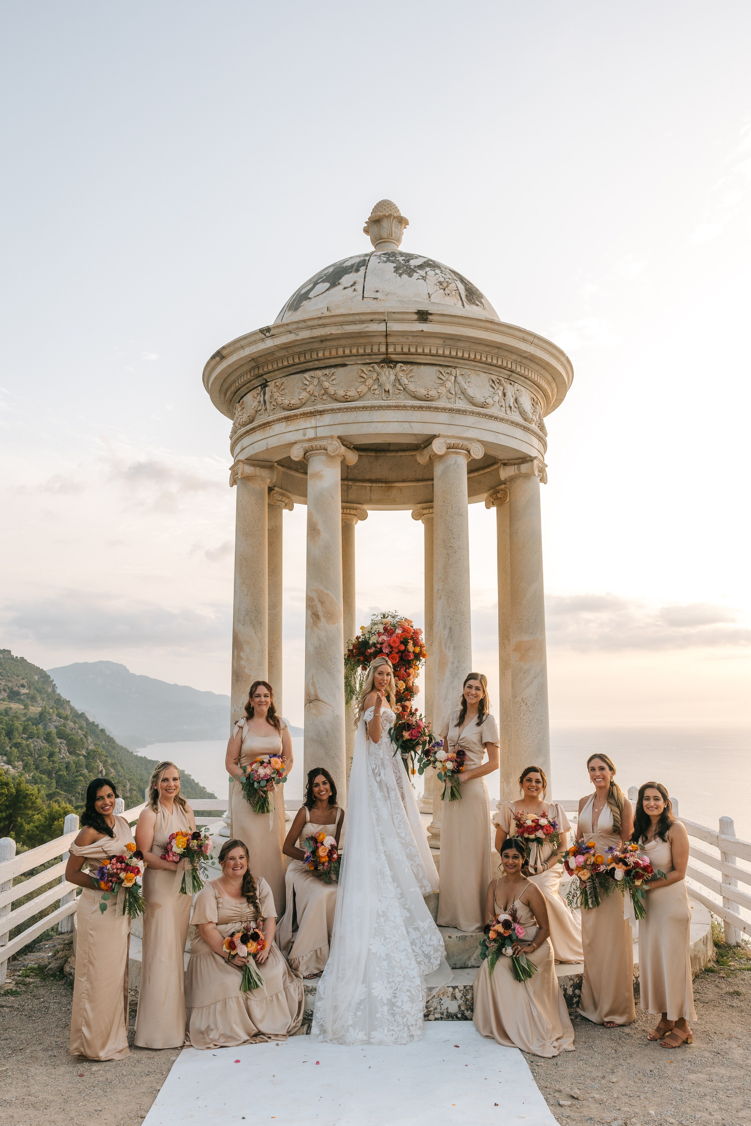 Mallorca venue Son Marroig for this LA Wedding Ceremony. Wedding Celebrant in Mallorca Iban Collin