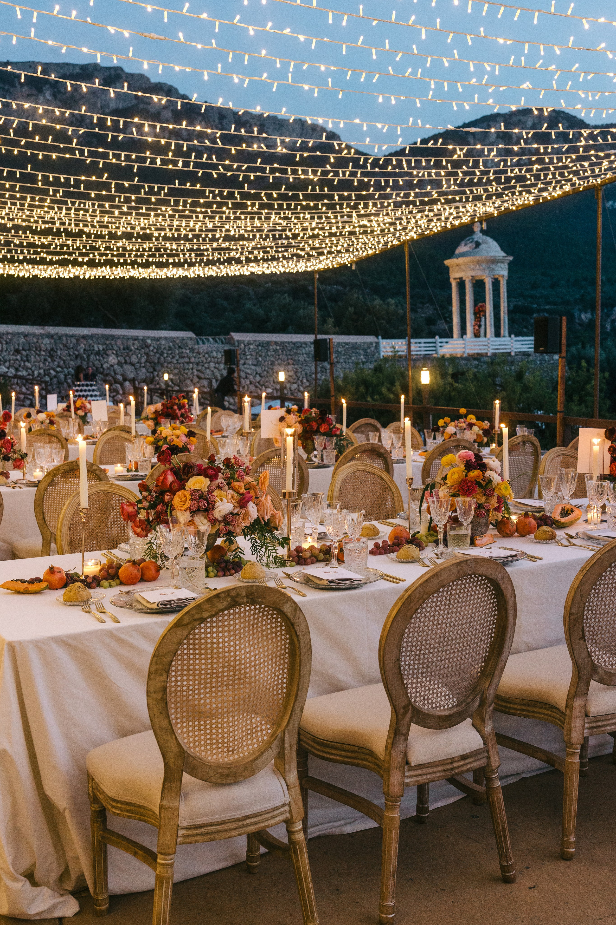 Mallorca venue Son Marroig for this LA Wedding Ceremony. Wedding Celebrant in Mallorca Iban Collin