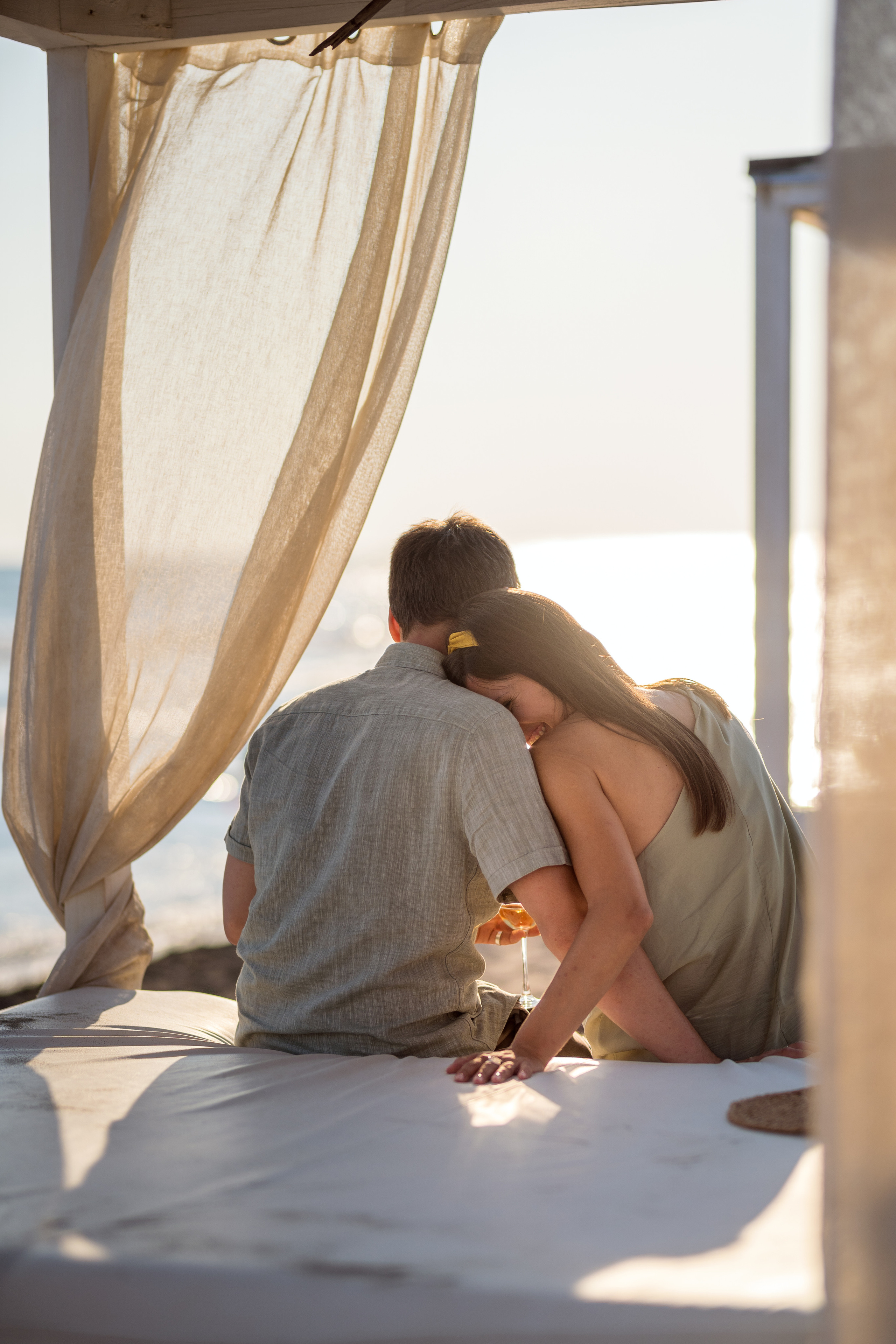 Закатная съёмка семьи на морском побережье. Катя Халдеева Фотограф Саратов