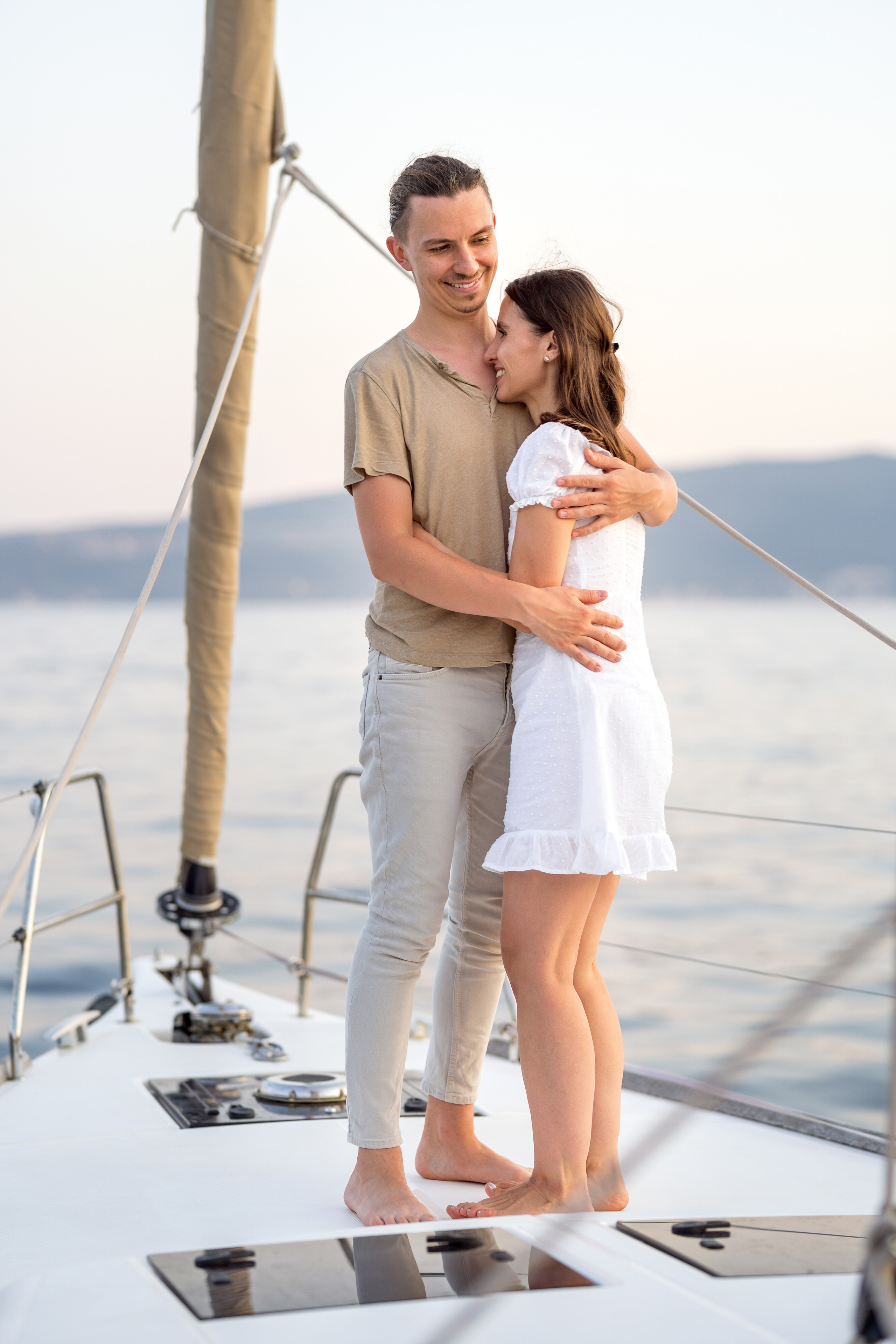 Family photo session on a yacht Montenegro. Kate Khaldeeva photographer in Saratov