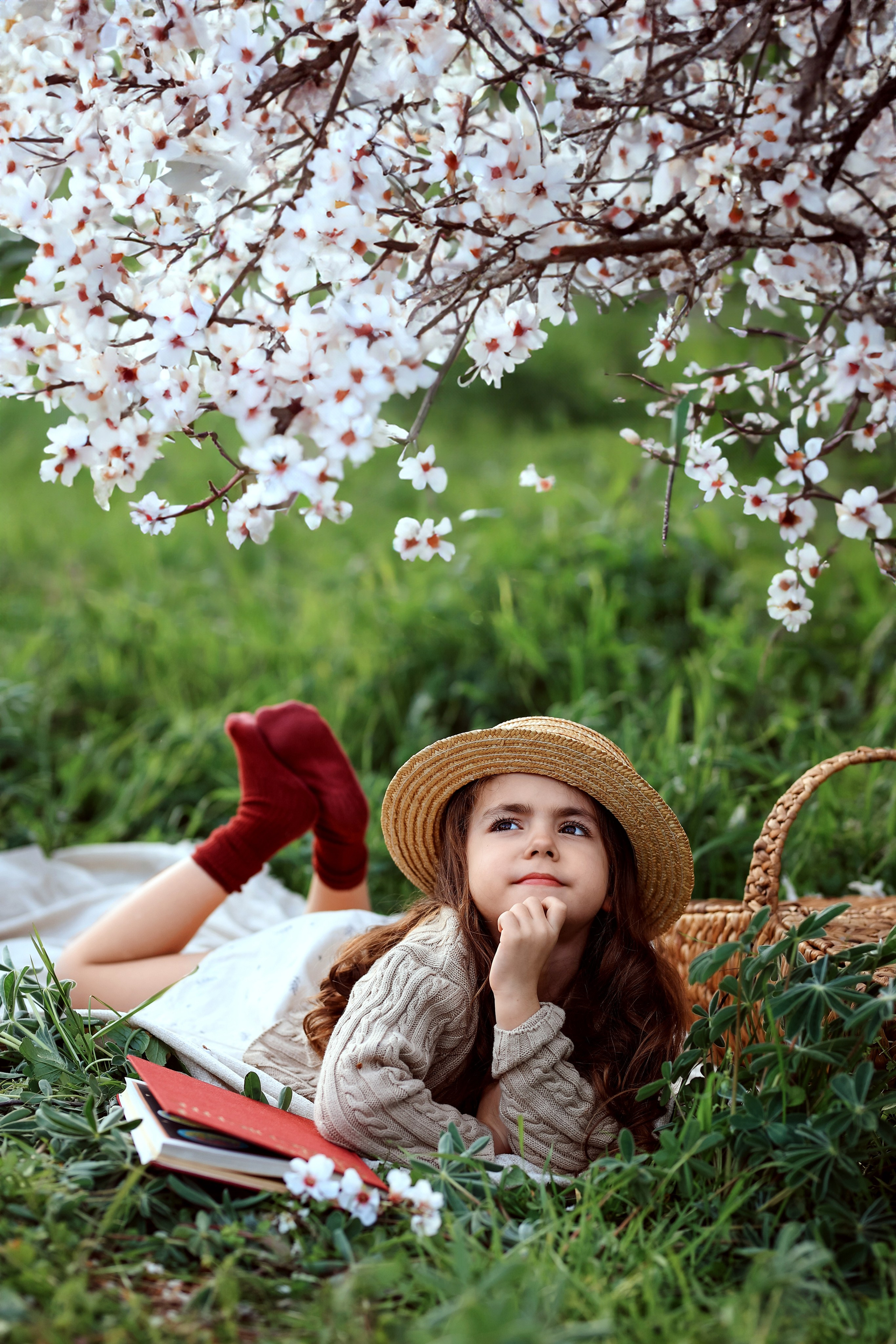 Фотосессия в цветущем миндале. Фотограф в Турции, Анталии, Кемере, Белеке, Сиде, Каше, Калкане, Фетхие
