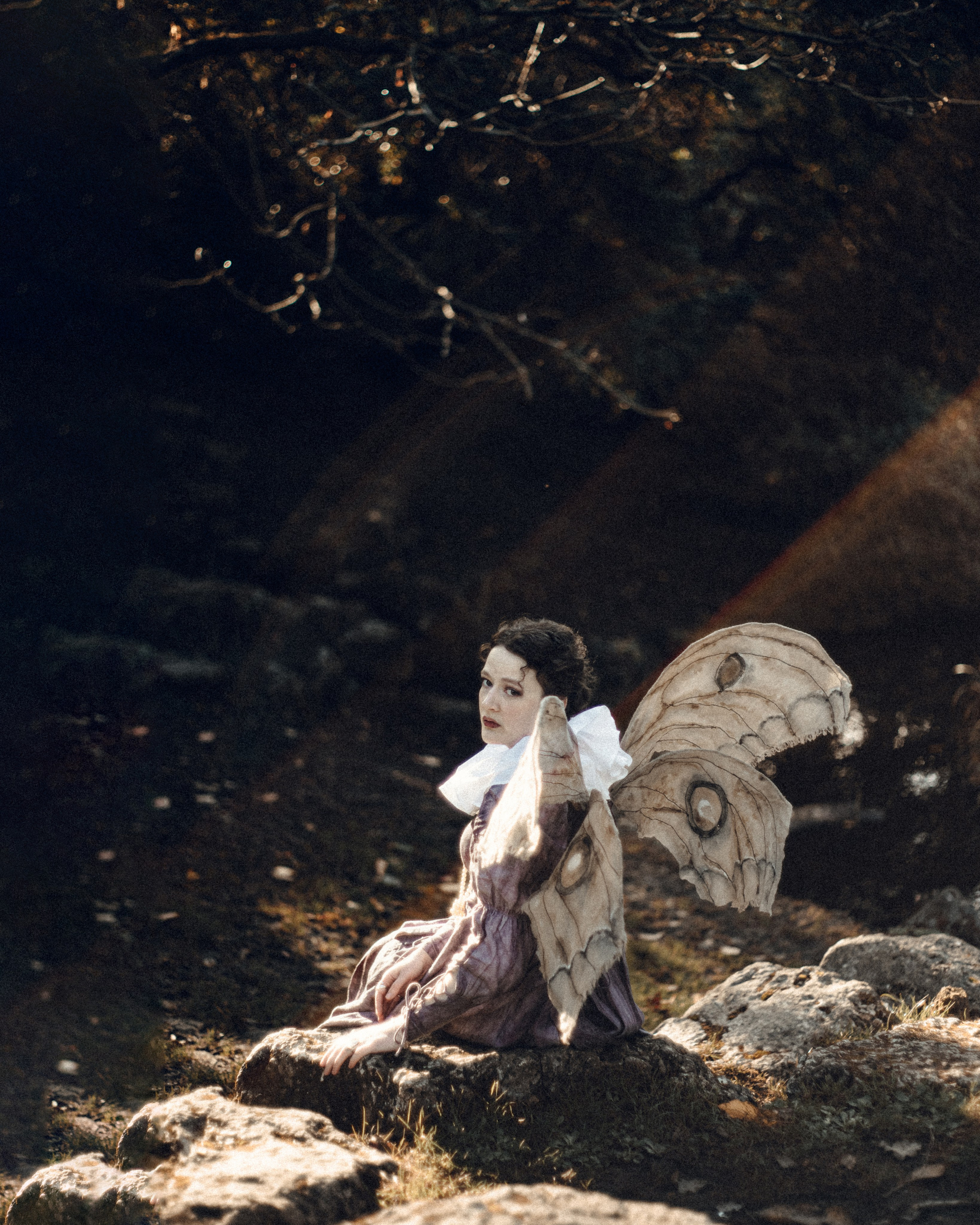 Vintage Moth Costume Photoshoot in London. Moth & Moss Photography