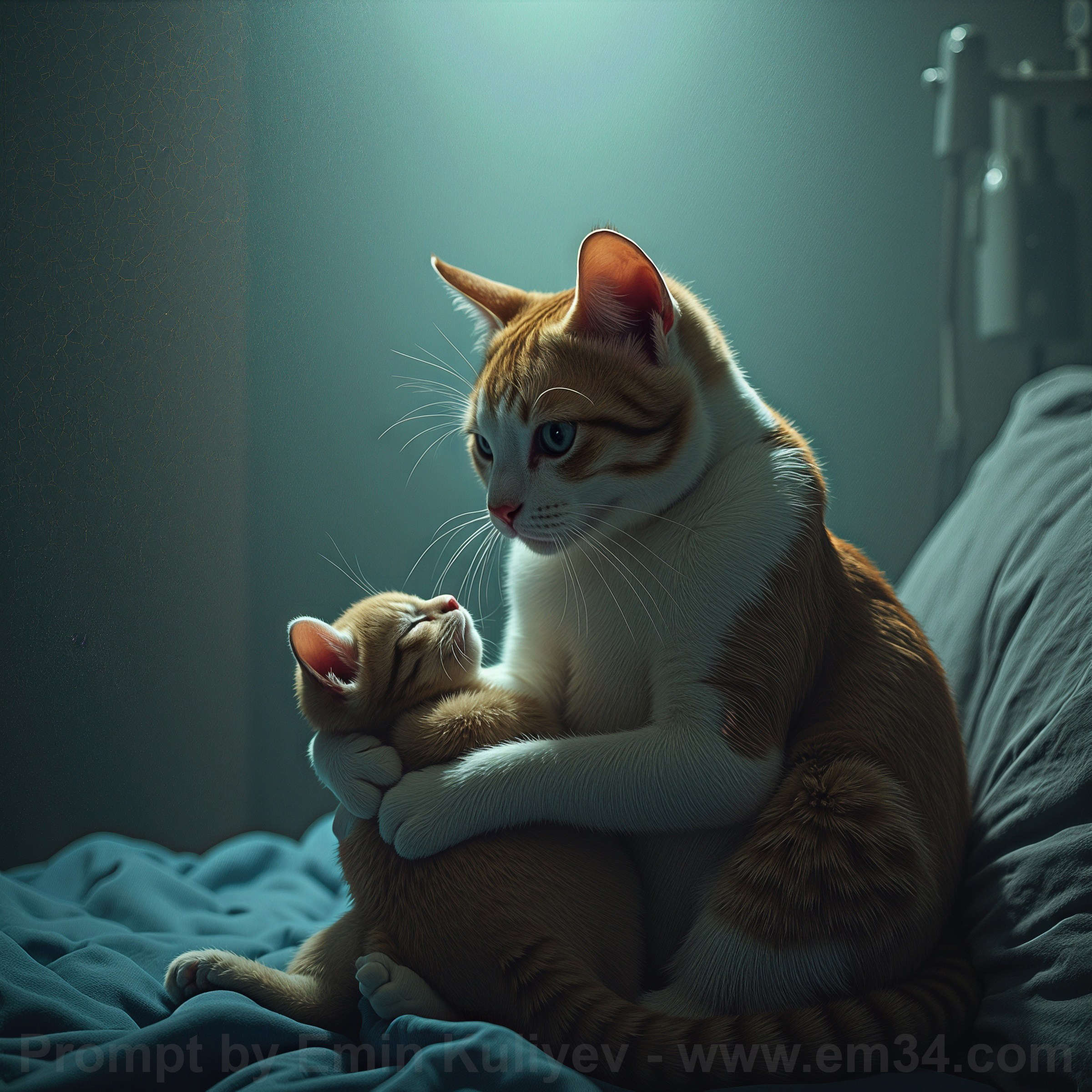 Created cats using artificial intelligence (ComfyUI). Emin Kuliyev — Award-Winning Wedding Photojournalist NYC & USA | Best Wedding Photographer Known for Candid, Timeless Moments