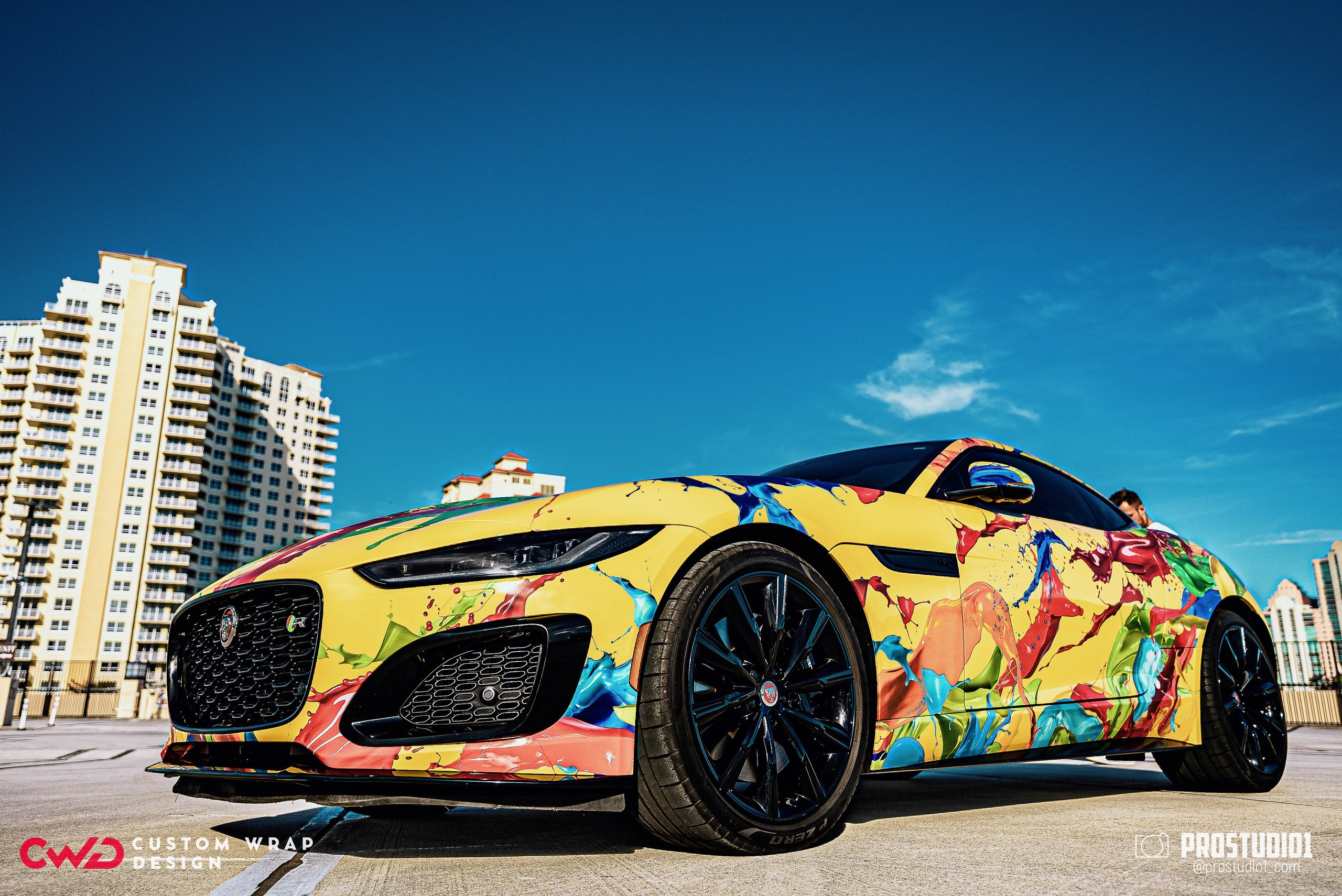 Photoshoot Art Jaguar F-Type for Reno CWD in MIAMI. Photo & Video Production Studio #1
