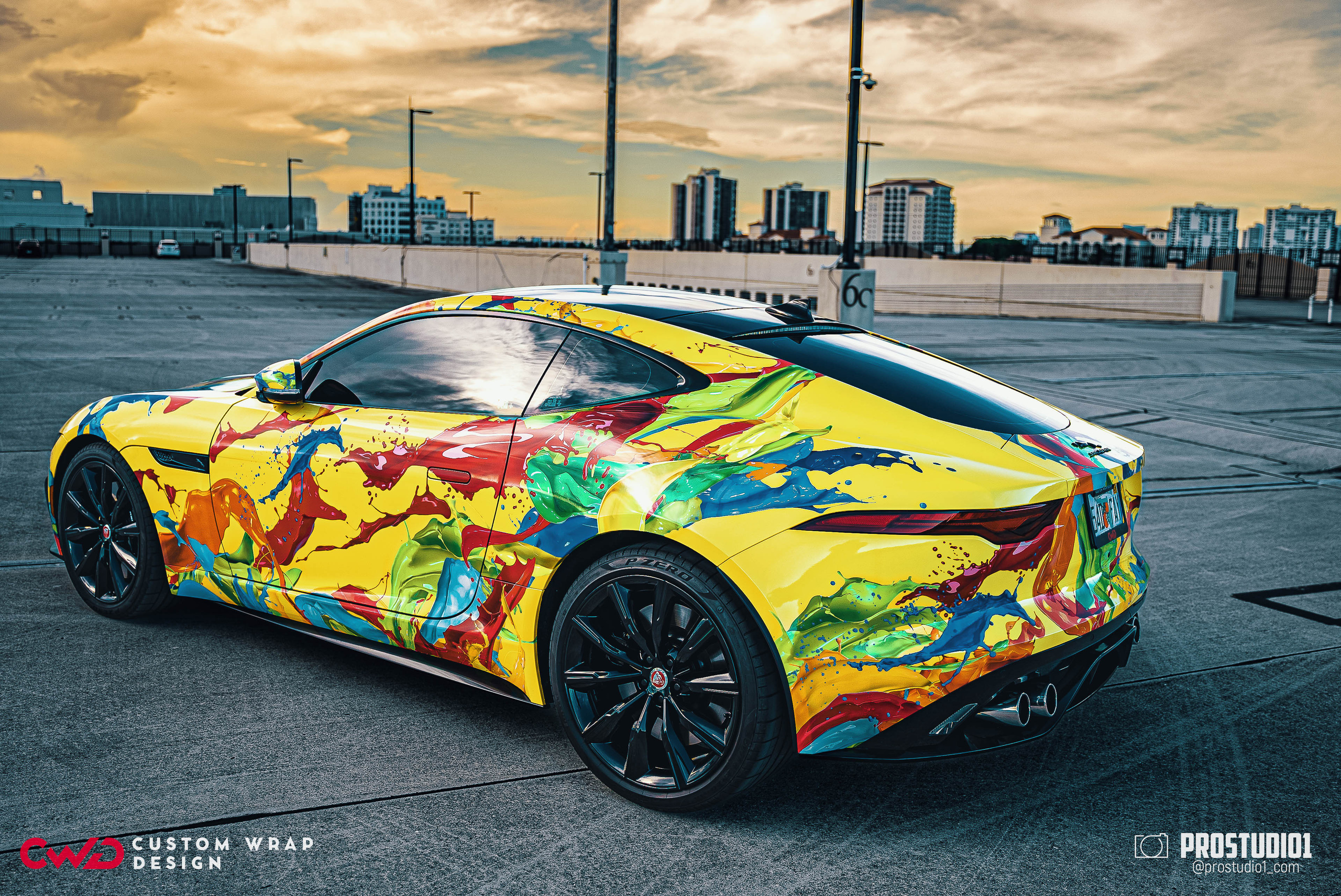 Photoshoot Art Jaguar F-Type for Reno CWD in MIAMI. Photo & Video Production Studio #1