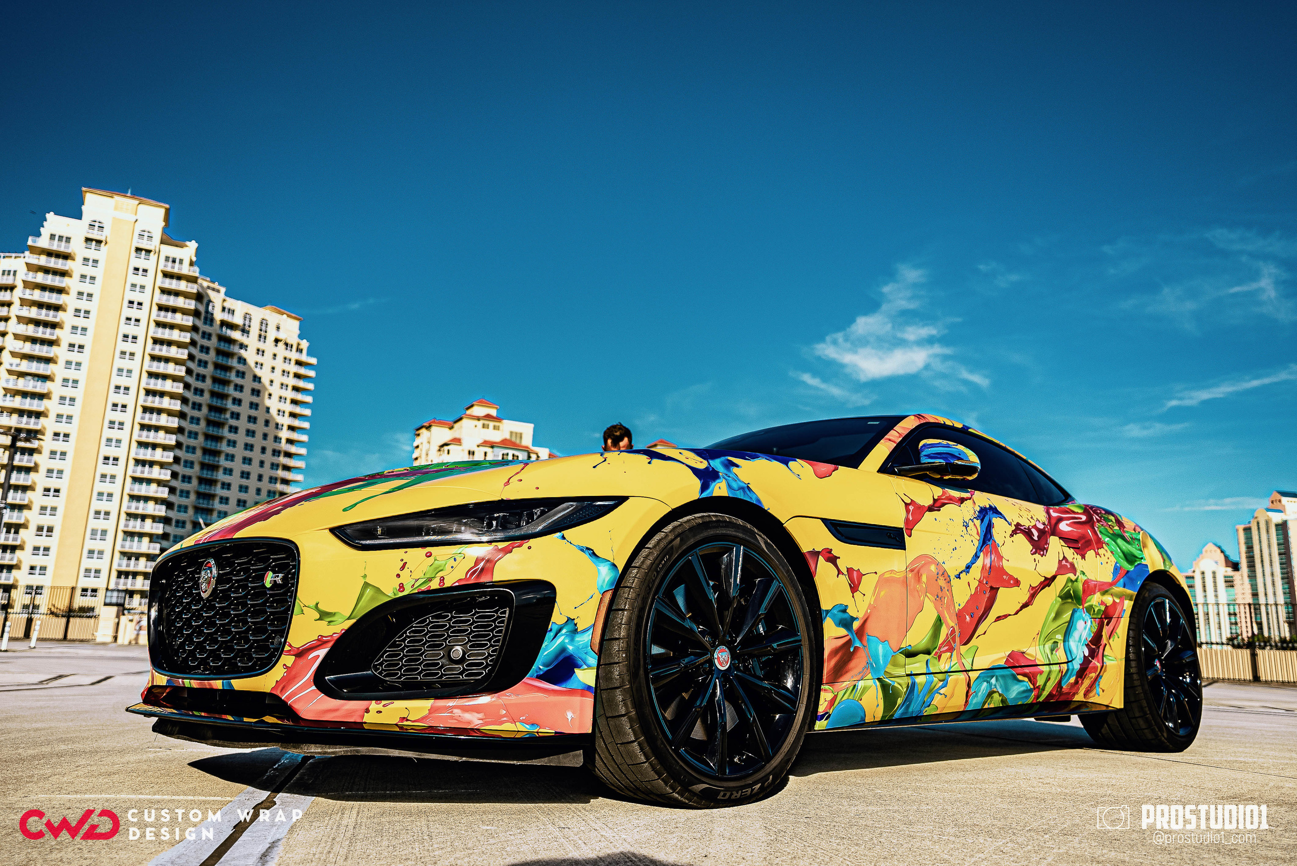 Photoshoot Art Jaguar F-Type for Reno CWD in MIAMI. Photo & Video Production Studio #1