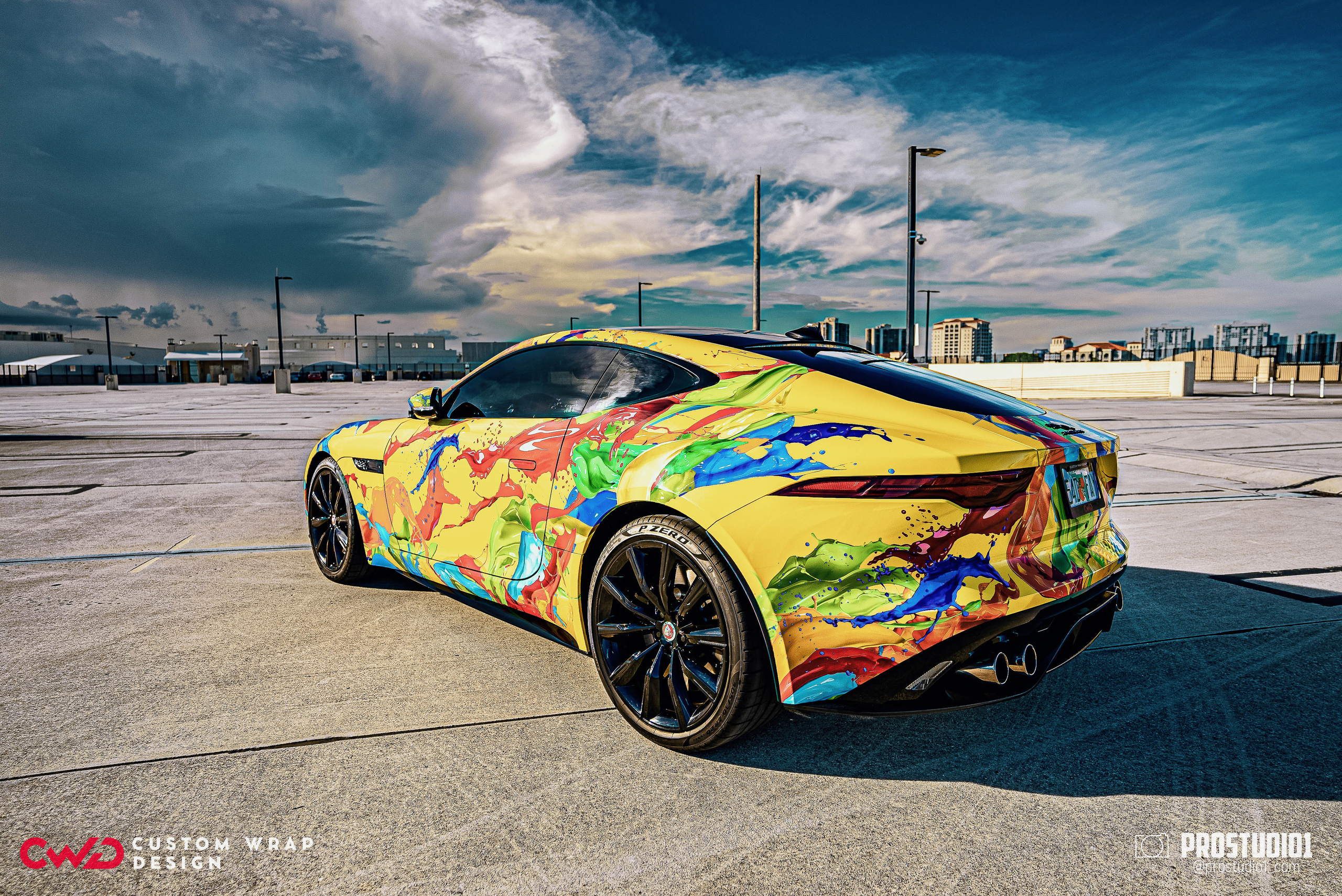 Photoshoot Art Jaguar F-Type for Reno CWD in MIAMI. Photo & Video Production Studio #1