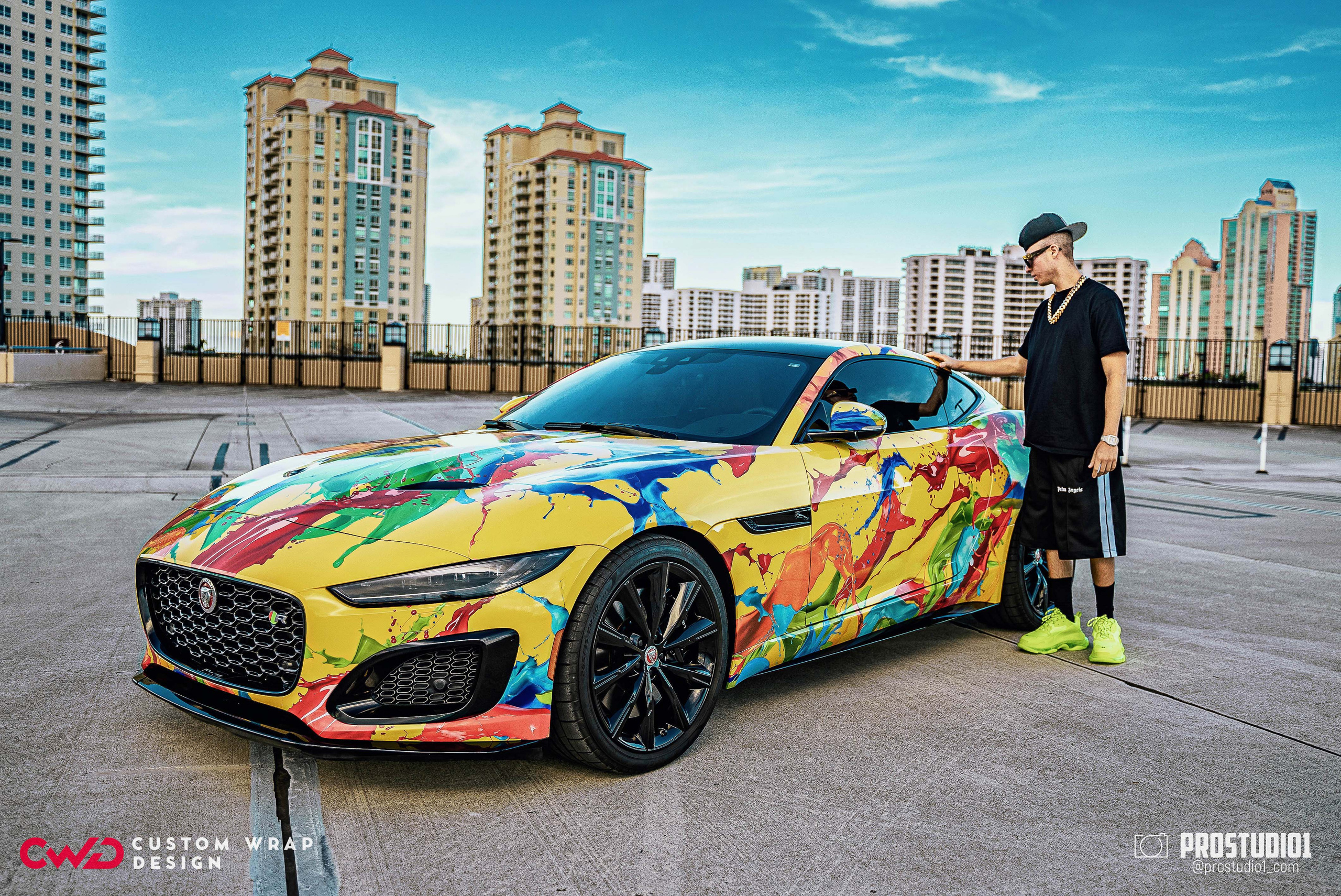 Photoshoot Art Jaguar F-Type for Reno CWD in MIAMI. Photo & Video Production Studio #1