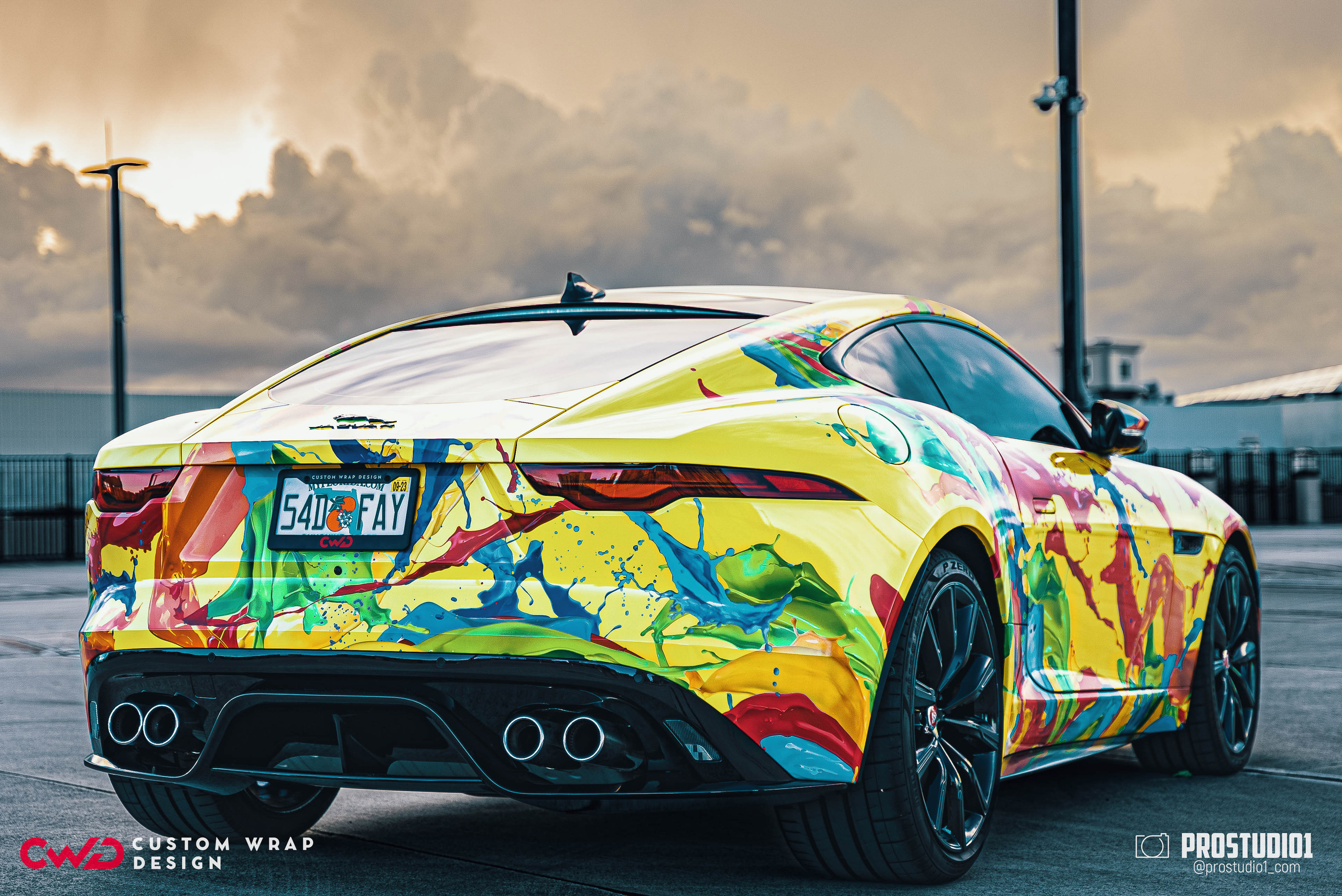 Photoshoot Art Jaguar F-Type for Reno CWD in MIAMI. Photo & Video Production Studio #1