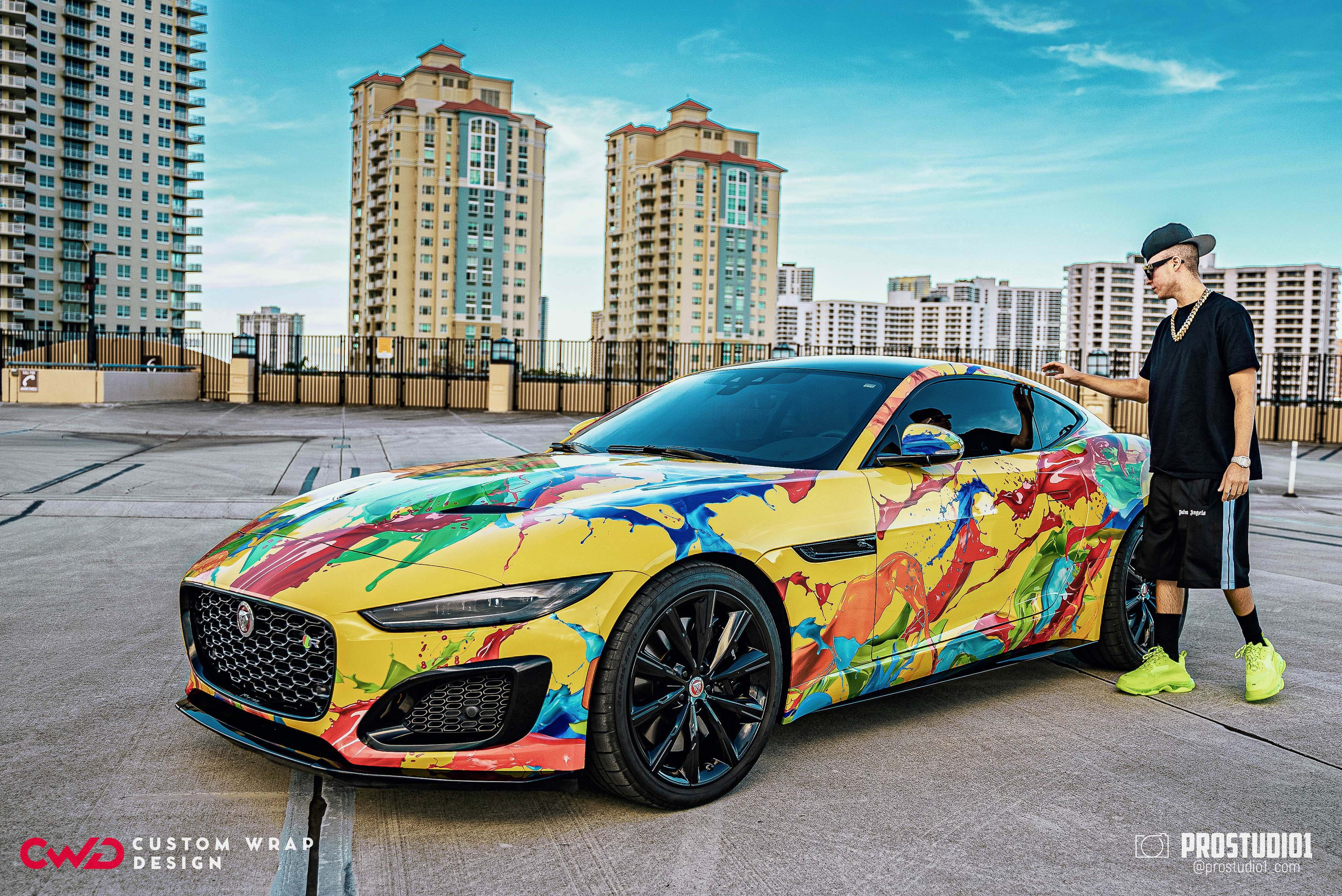 Photoshoot Art Jaguar F-Type for Reno CWD in MIAMI. Photo & Video Production Studio #1