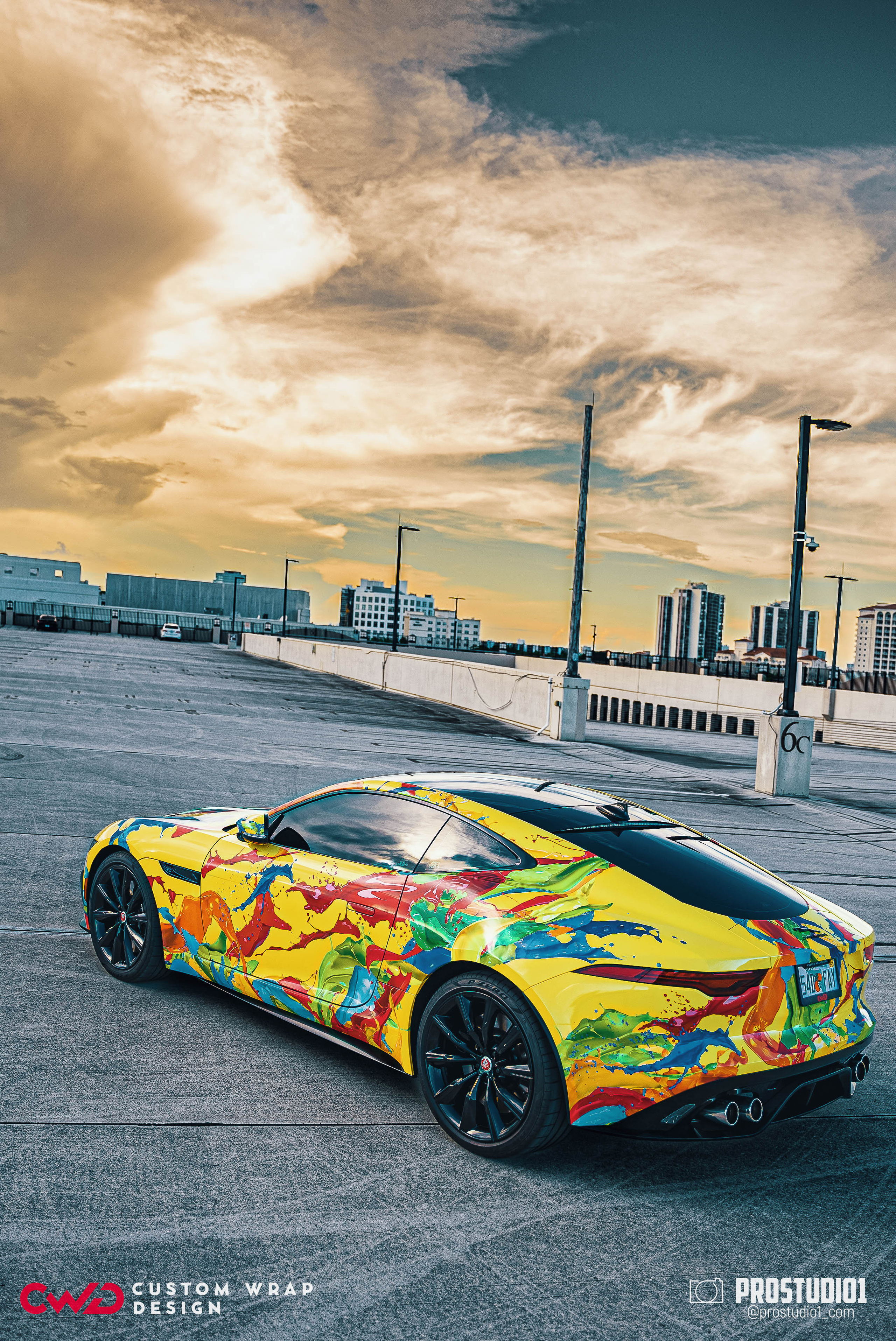 Photoshoot Art Jaguar F-Type for Reno CWD in MIAMI. Photo & Video Production Studio #1