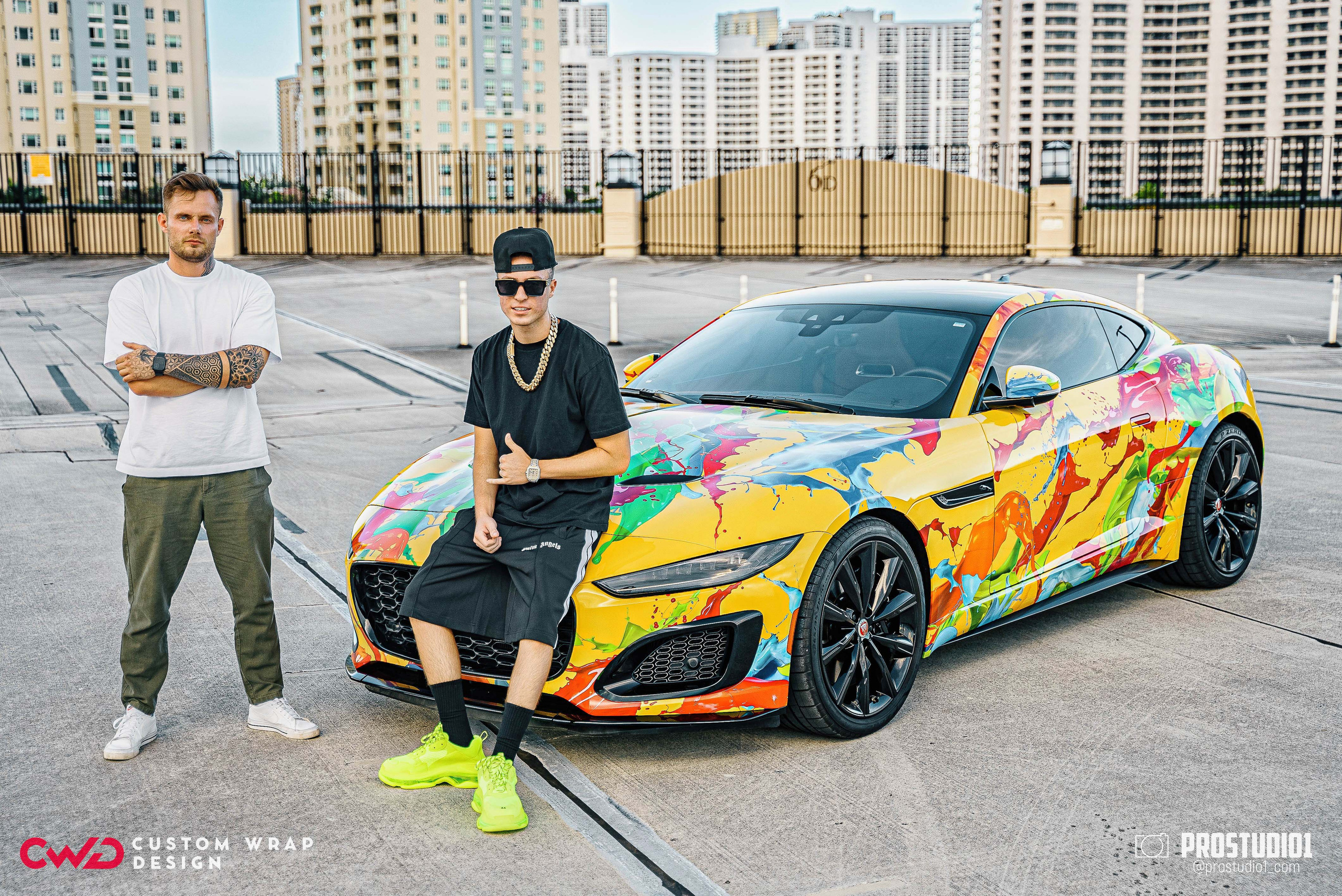 Photoshoot Art Jaguar F-Type for Reno CWD in MIAMI. Photo & Video Production Studio #1